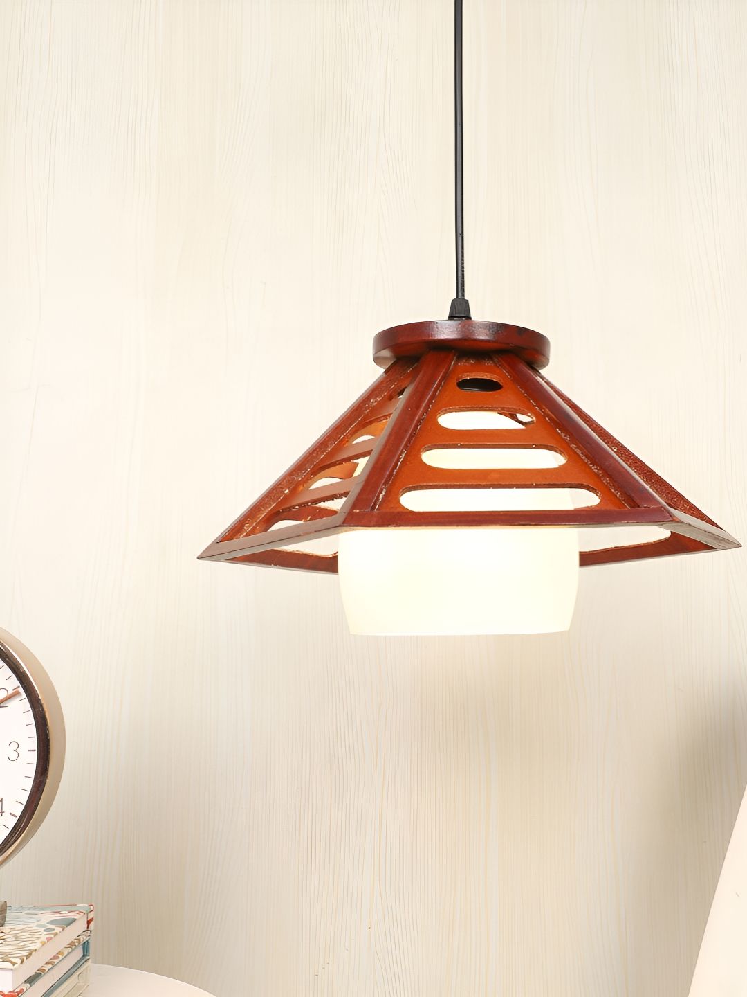 MFD HOME FURNISHING Brown & White Quirky Ceiling Lamp-picture-13