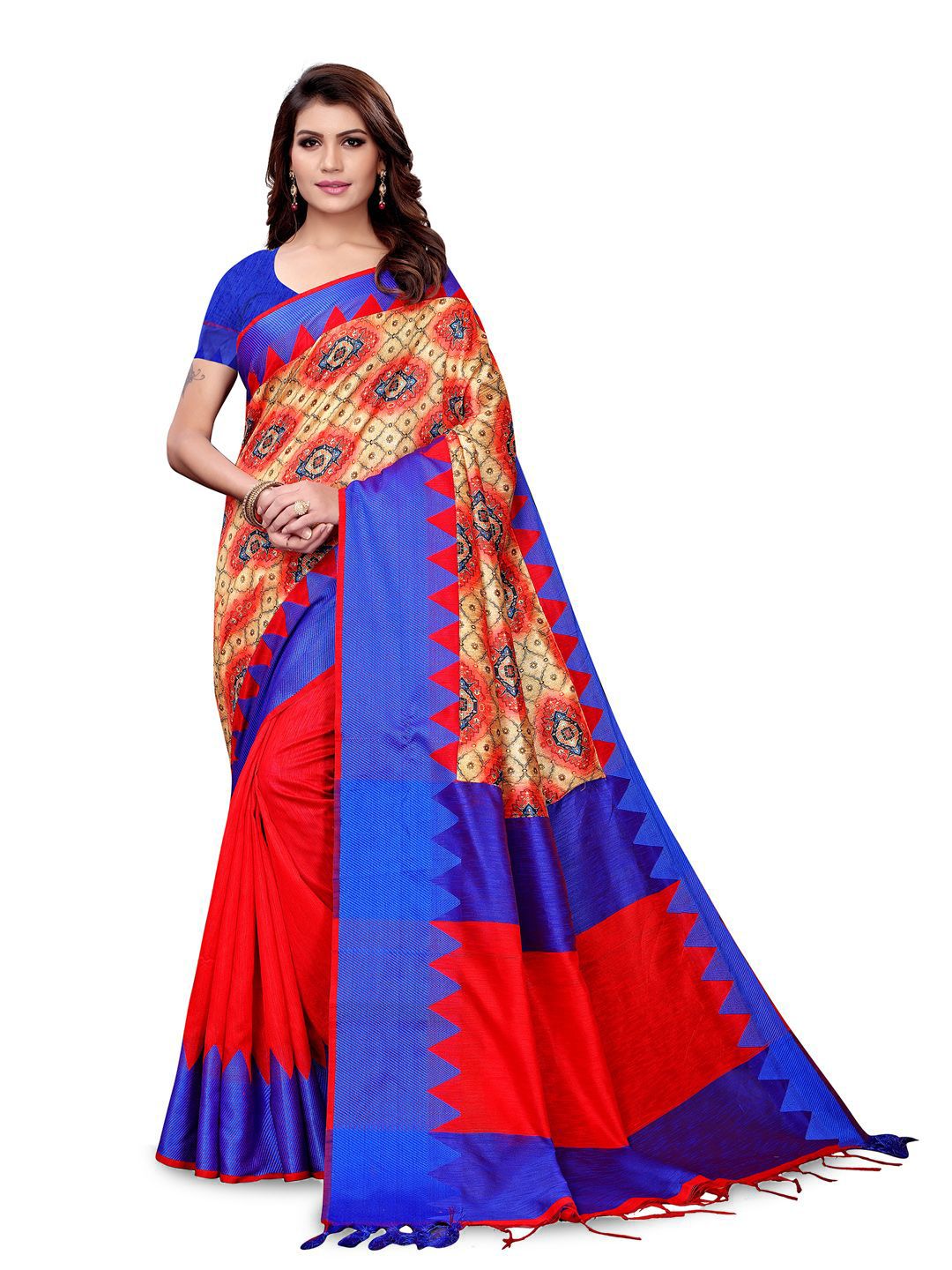 KALINI Ethnic Motifs Printed Saree-image-44