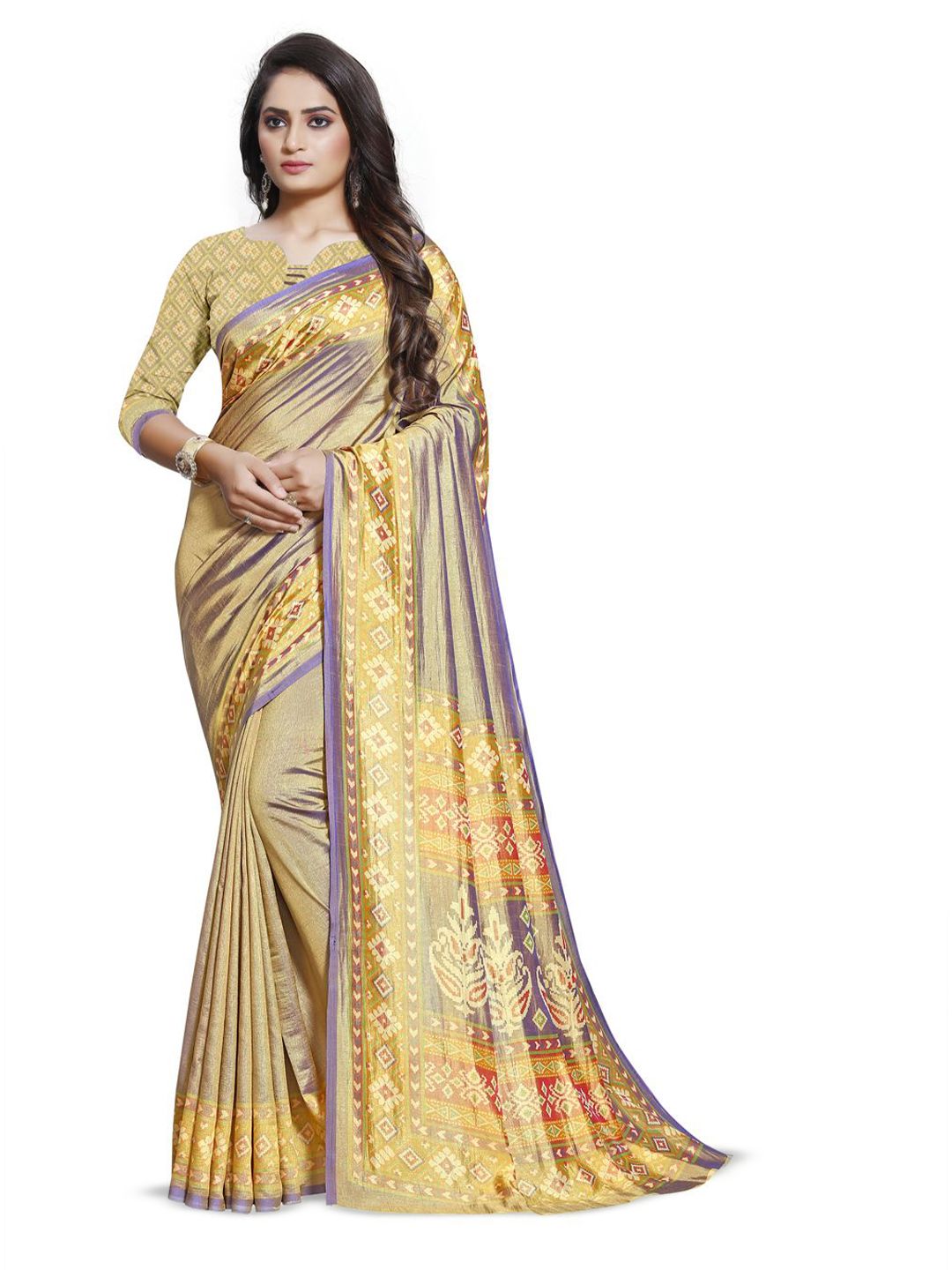 KALINI Ethnic Motifs Printed Saree-image-43