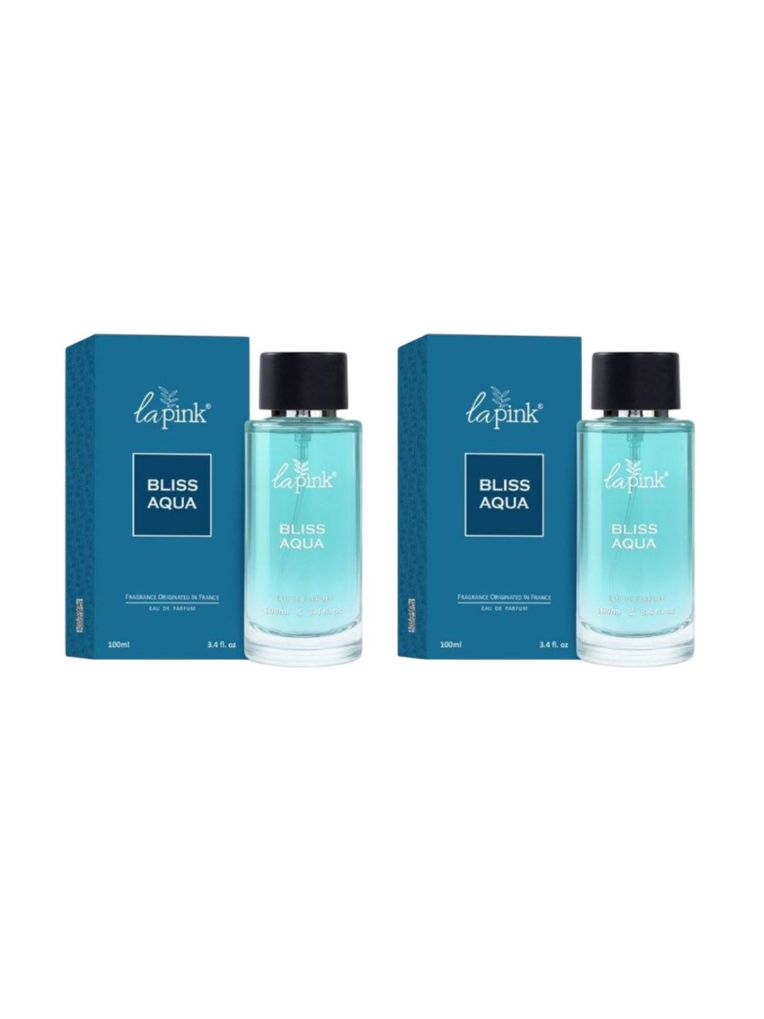 La Pink Set Of 2 Bliss Aqua Long Lasting Eau De Parfum - 100 ml Each-image-41