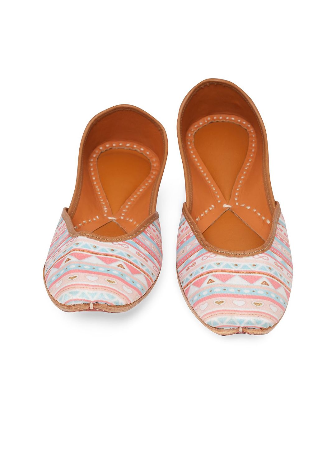 NR By Nidhi Rathi Women Printed Round Toe Mojaris-picture-28