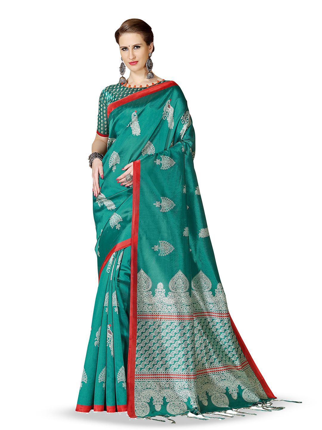KALINI Ethnic Motifs Printed Saree-image-49