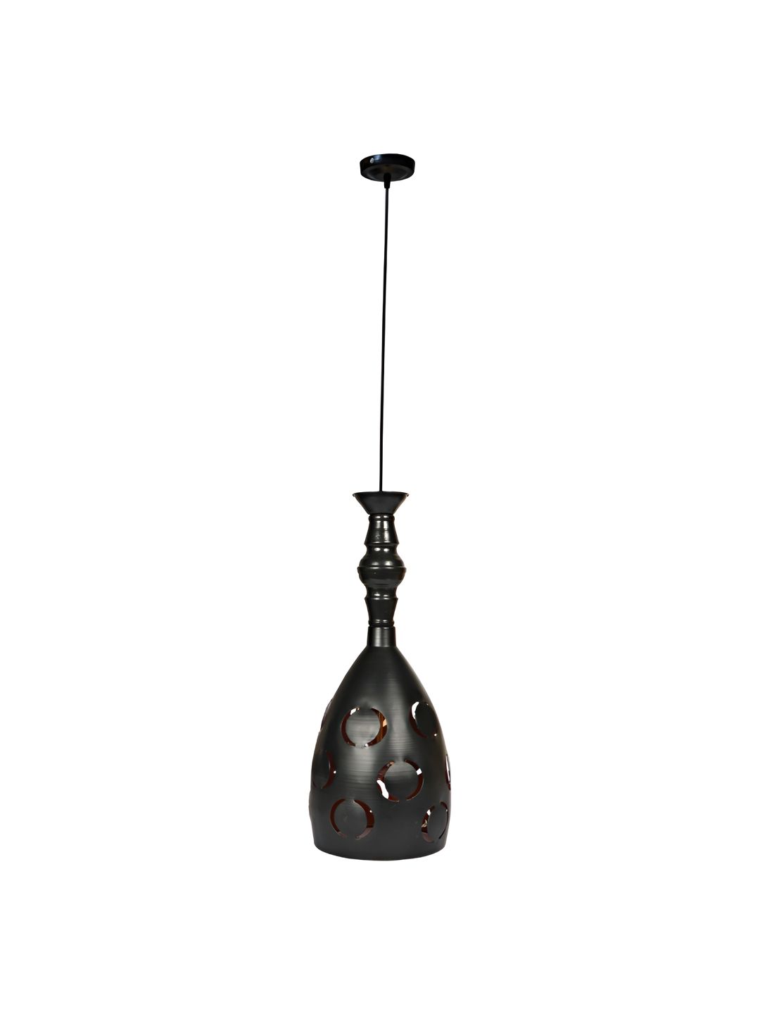 MFD HOME FURNISHING Black Textured Ceiling Lamp-picture-35