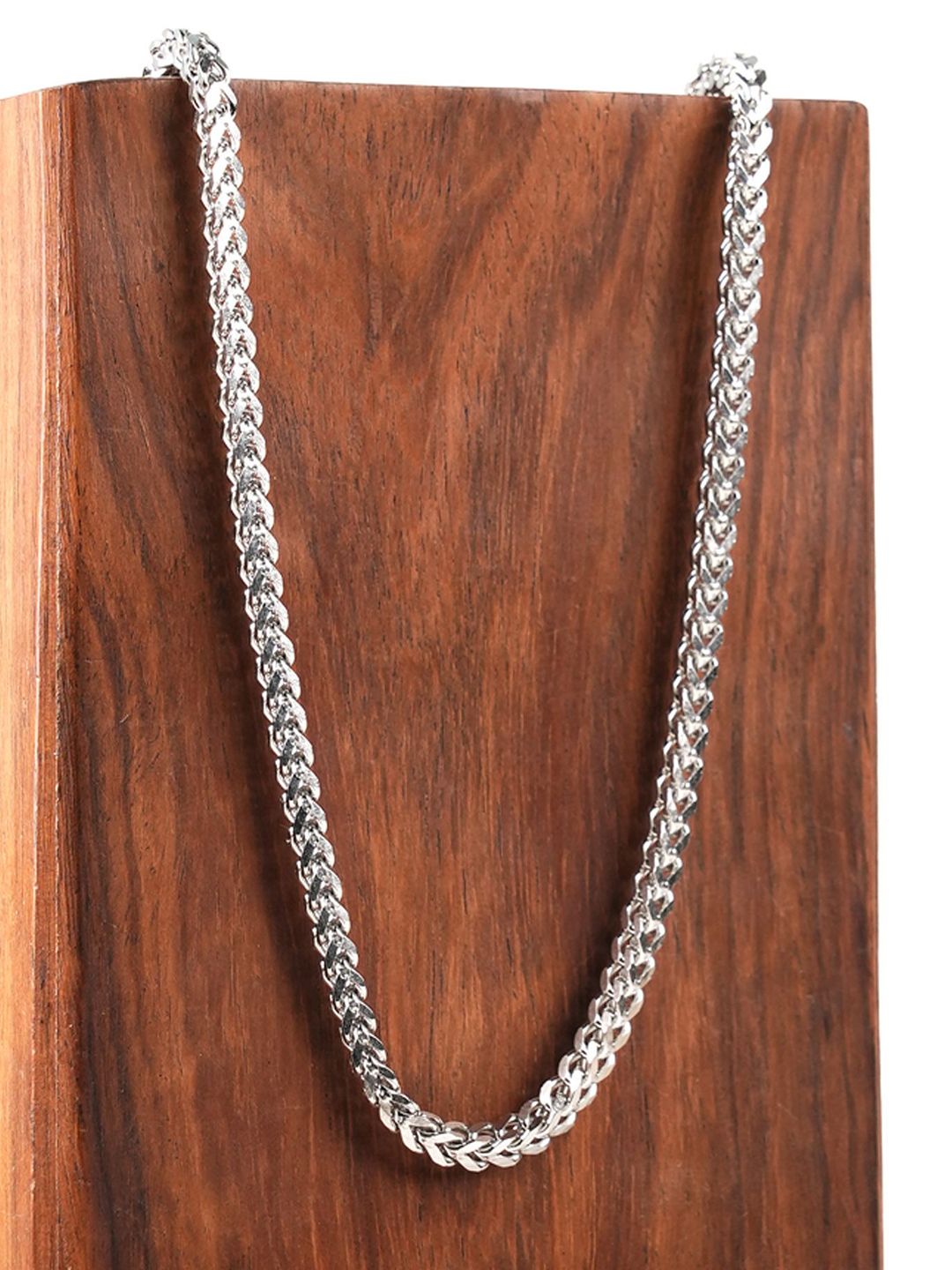 PALMONAS Men Rhodium-Plated Stainless Steel Waterproof & Anti-Tarnish Chain-picture-49