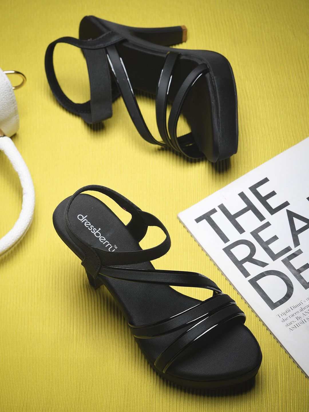 DressBerry Open Toe Slim Heels Sandals-picture-15