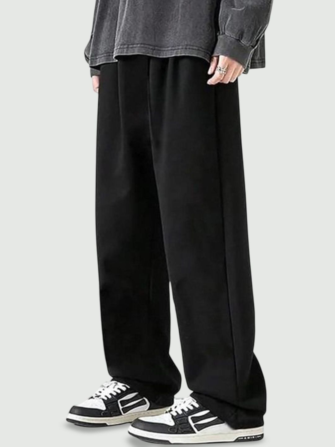 YOU FOREVER Men Cotton Baggy-Fit Mid Rise Track Pant-picture-30
