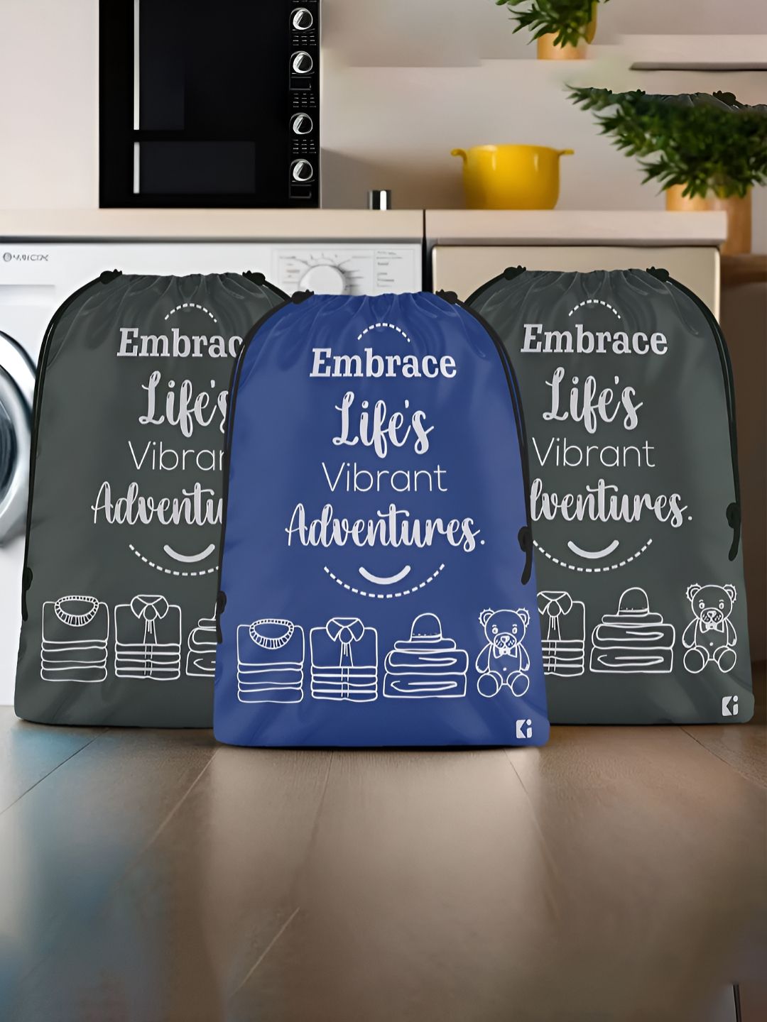 Aura Blue Set of 3 Water Resistant Multi-Utility Organisers-image-20