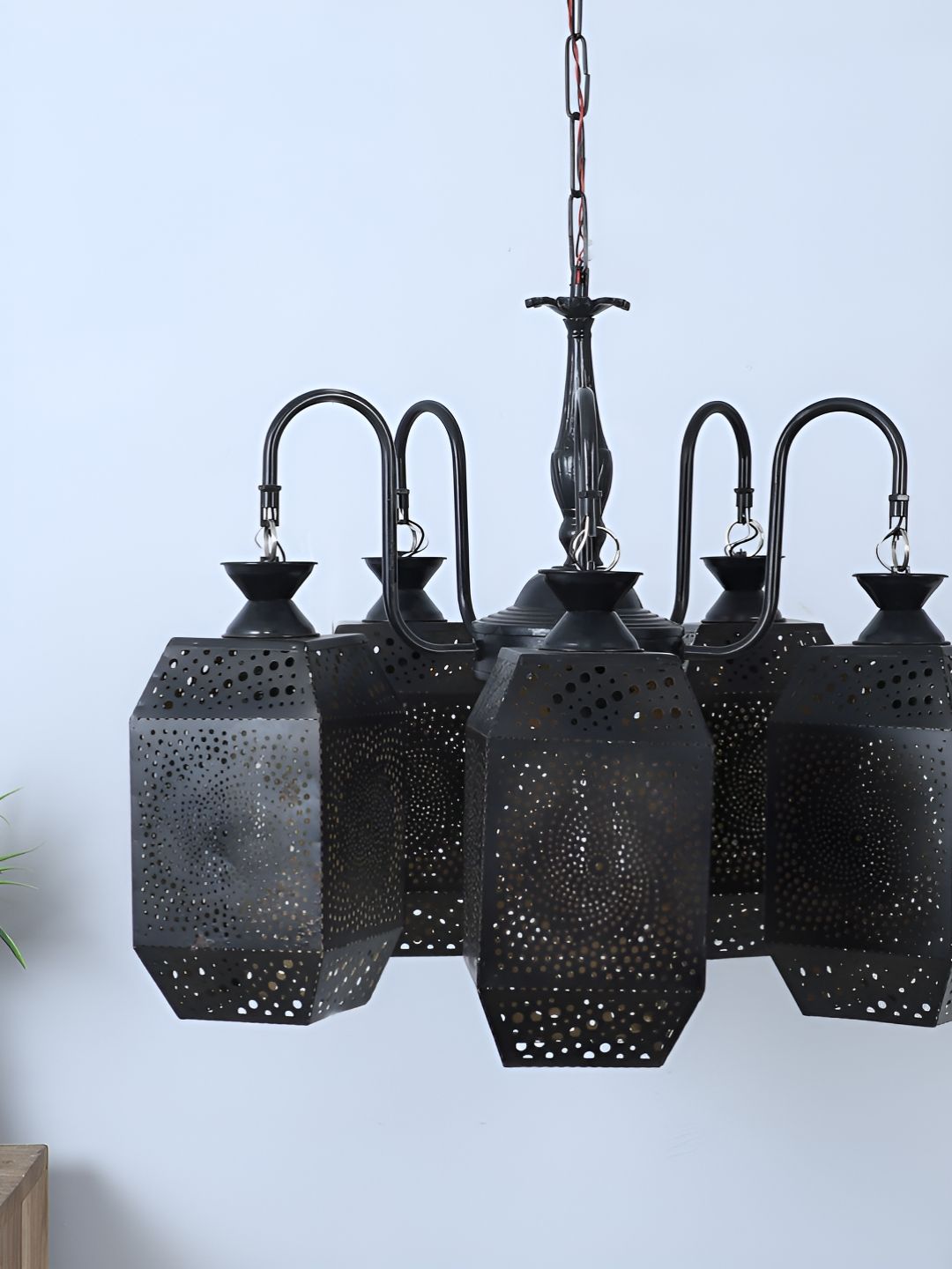 MFD HOME FURNISHING Black Quirky Ceiling Lamp-picture-18