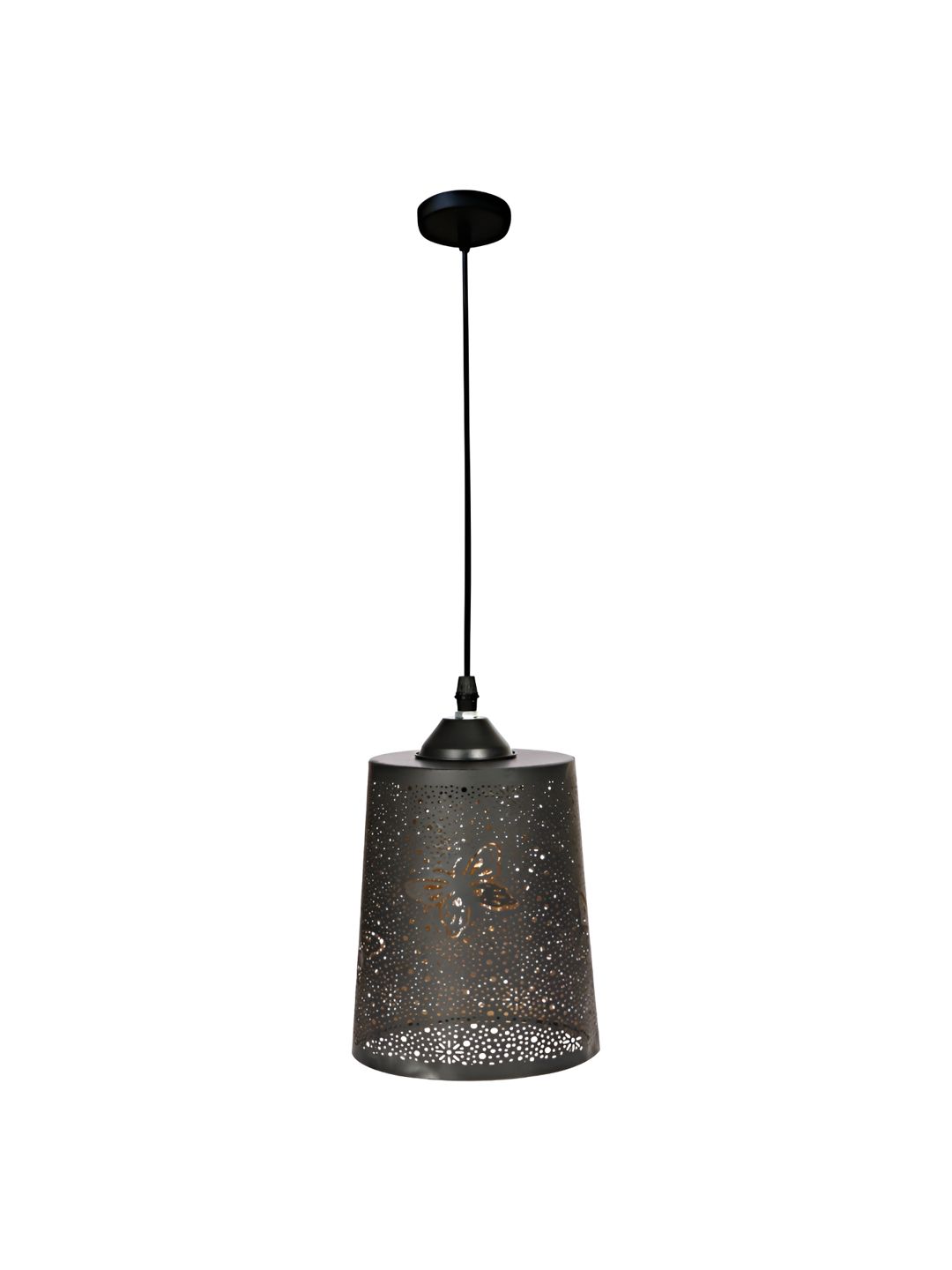 MFD HOME FURNISHING Black Textured Quirky Ceiling Lamp-picture-37