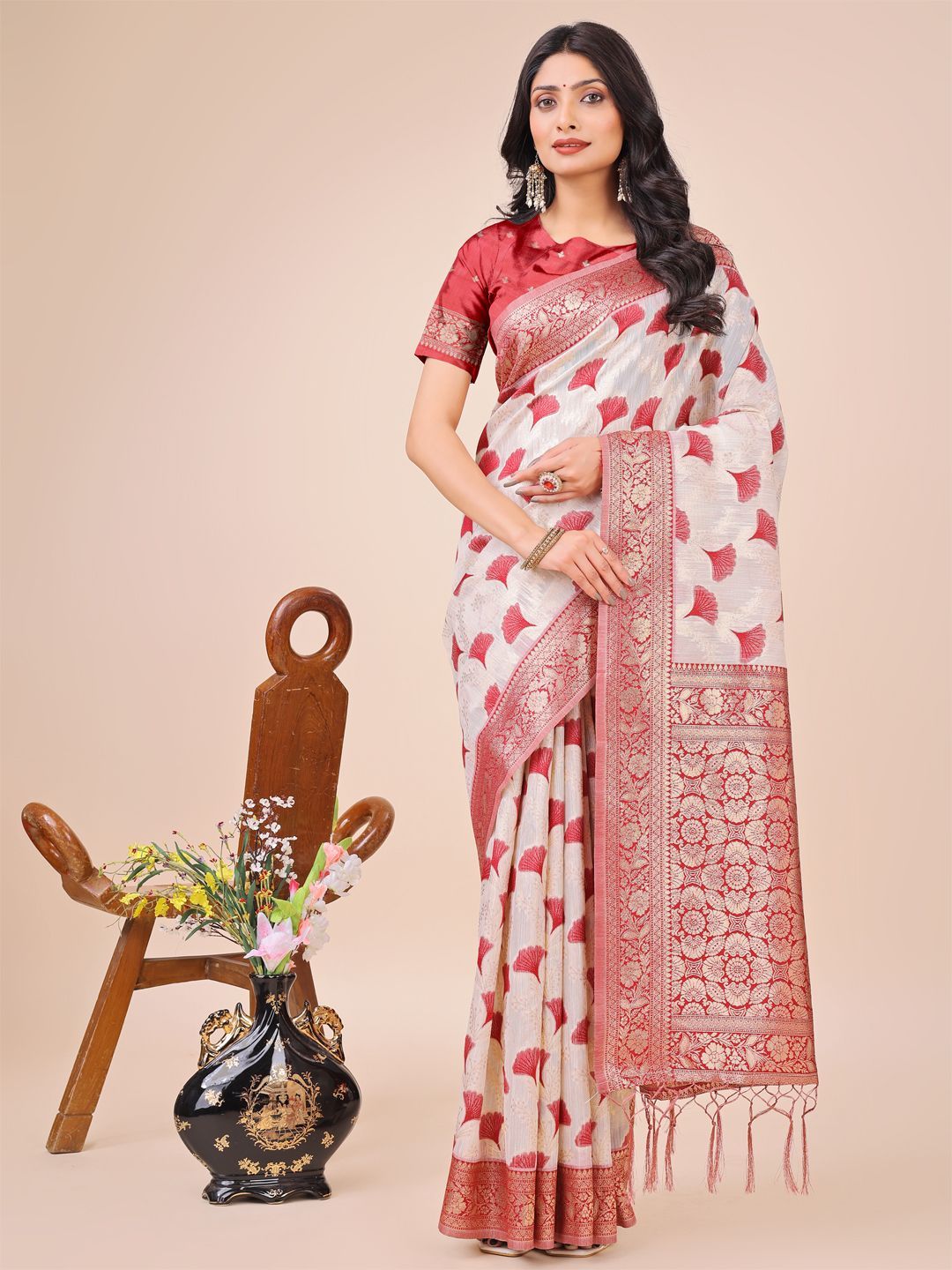 Astita Woven Design Zari Saree and Pallu Soft Sari-picture-26