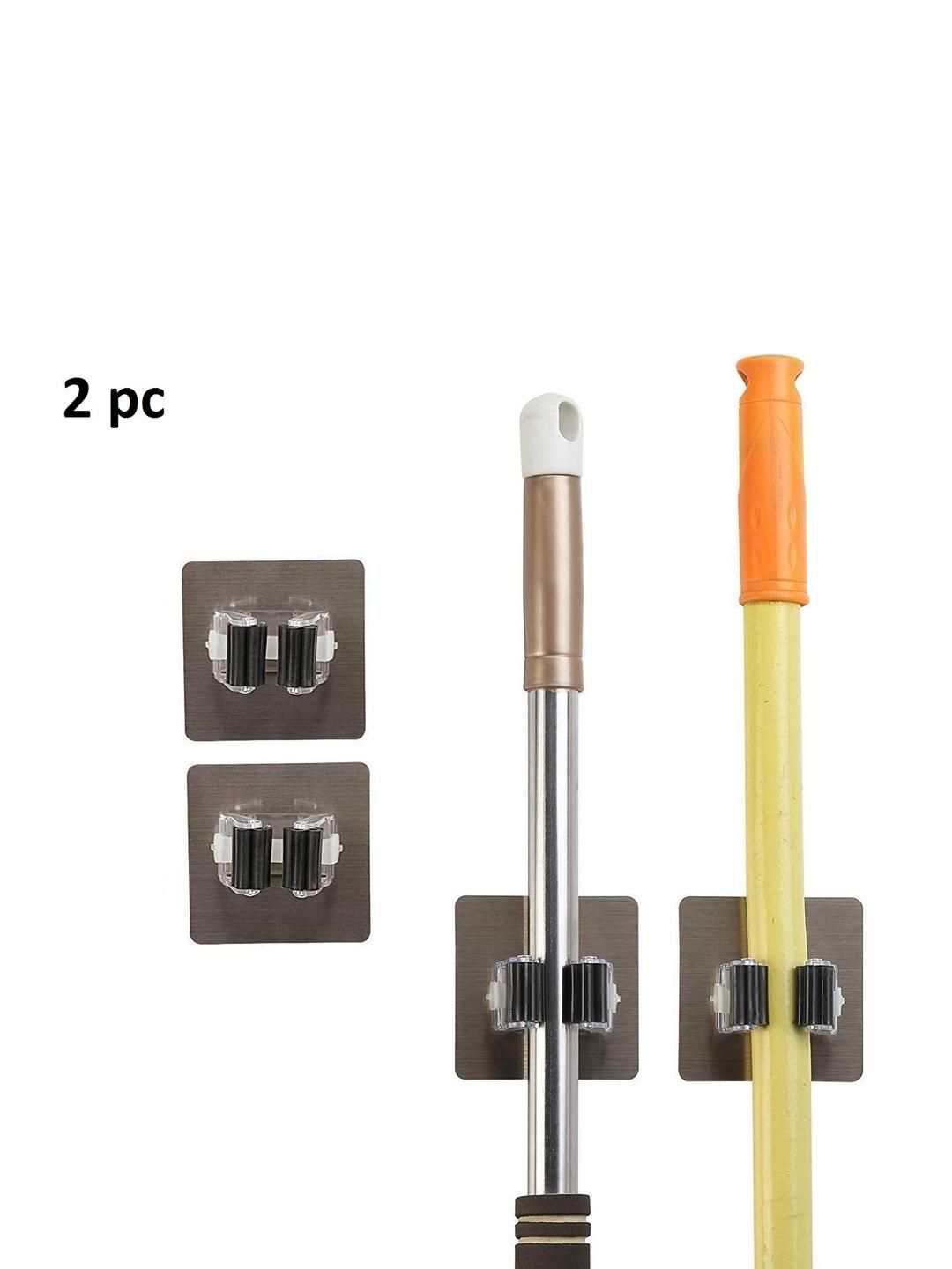 4square Self Adhesive Wall Mounted Mop Holder-image-3