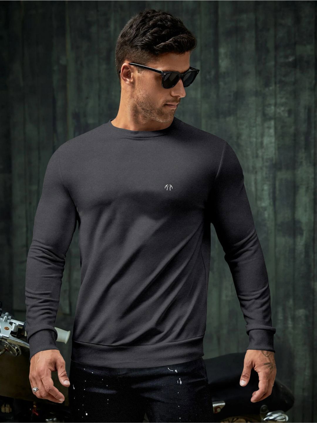 Triptee Men Round Neck Long Sleeves Cotton Sweatshirt-picture-19