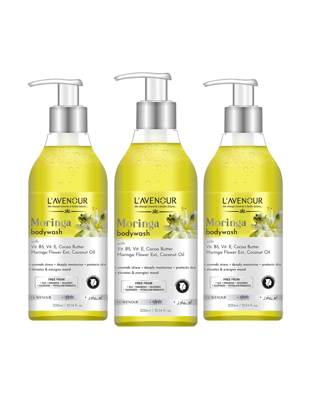 L'AVENOUR Set Of 3 Moringa Body Wash For Deep Cleansing - 300 ml Each-image-20