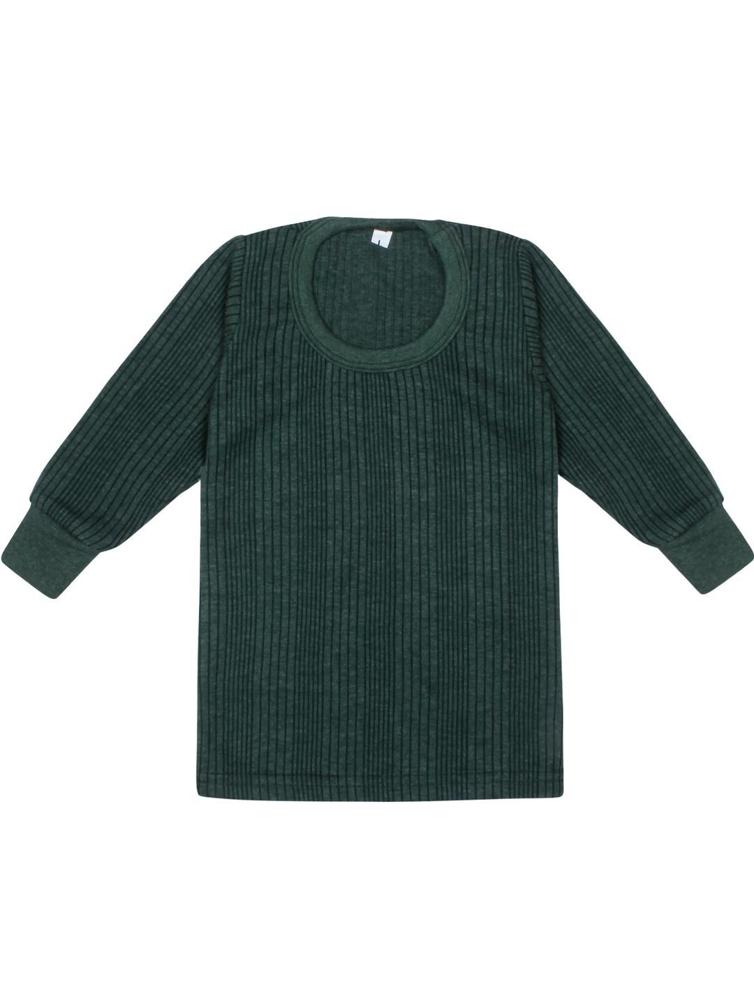 Kritiu Kids Green Color Cotton Casual Round Neck Long Sleeves Thermal Top-picture-35