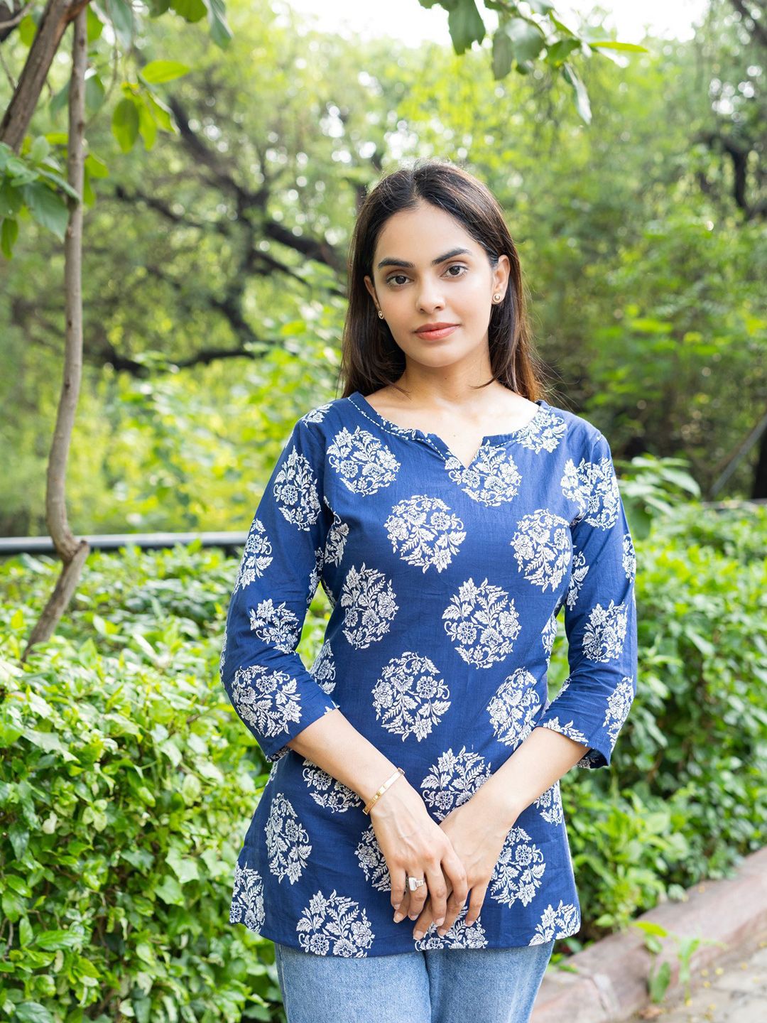 Moda Rapido Women Floral Print Cotton Top-picture-14