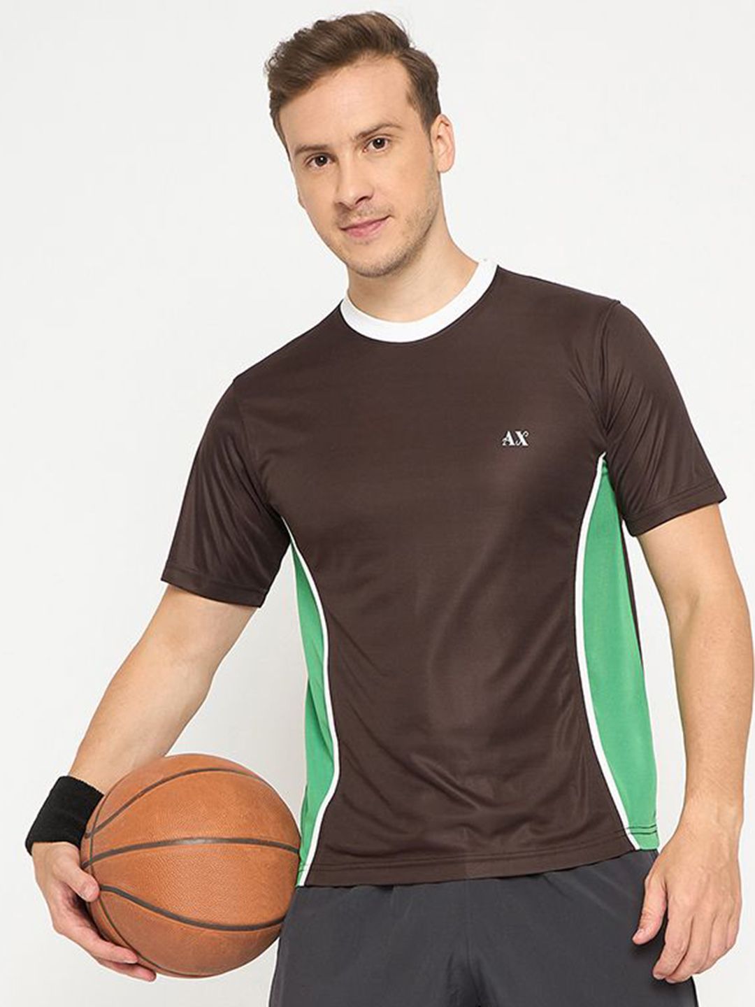 AUXAMIS Colourblocked Round Neck T-shirt-picture-19