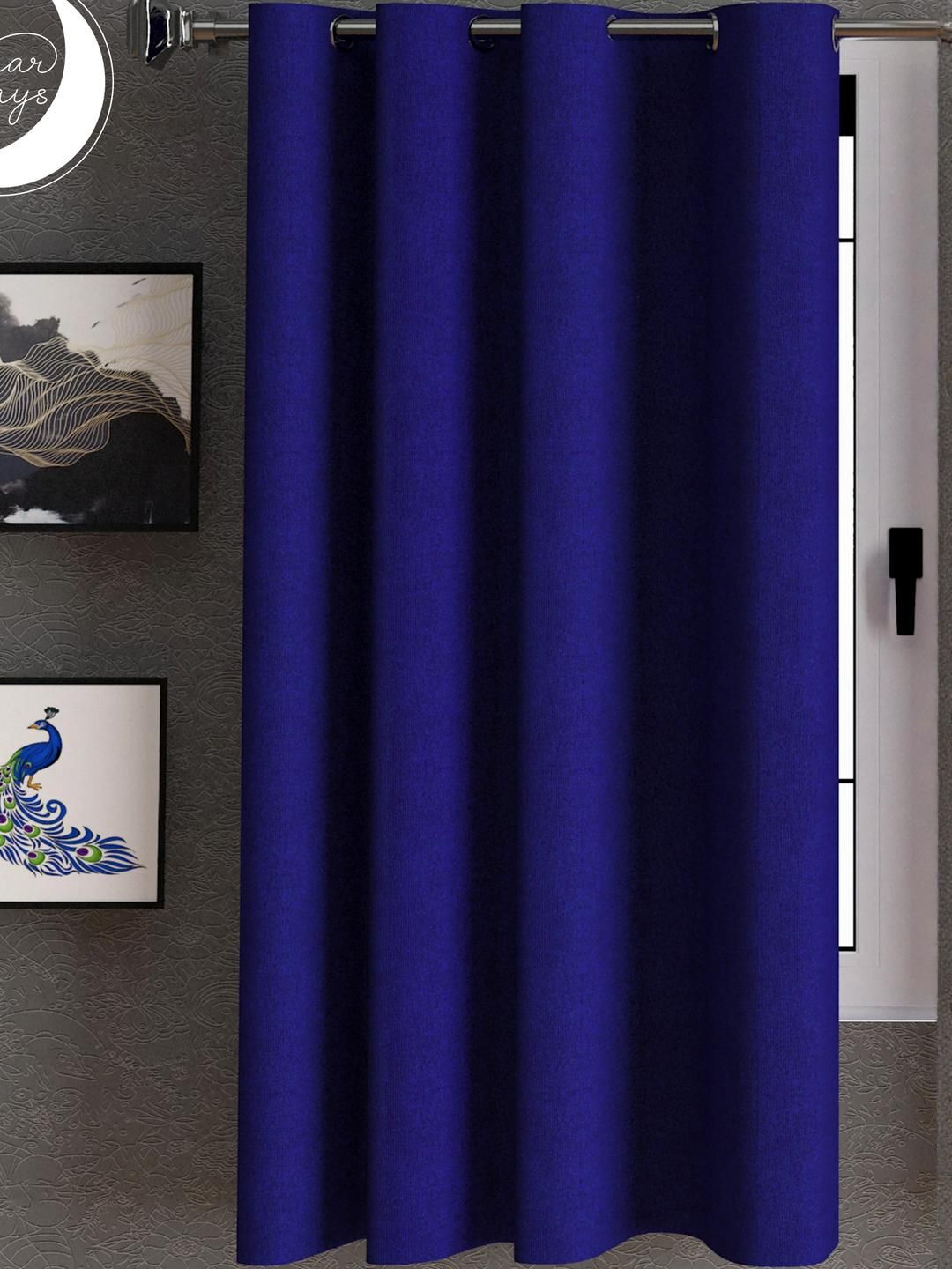 Lunar Days Blue Window Curtain-image-0