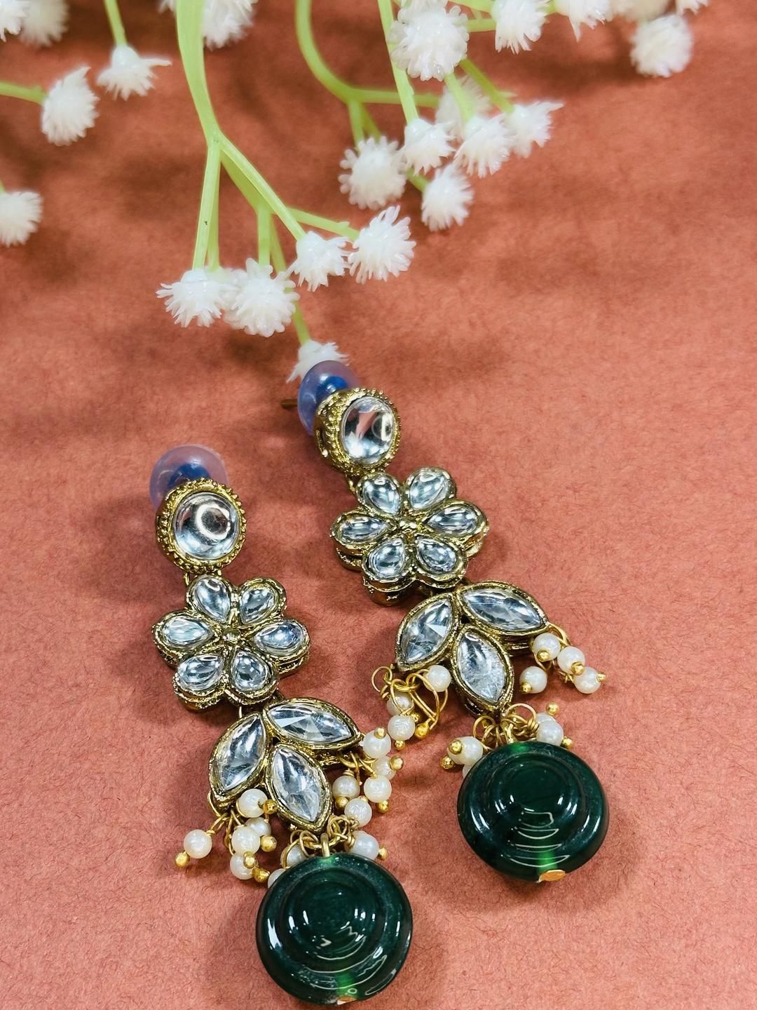 JN HANDICRAFT Women White Earrings-picture-40