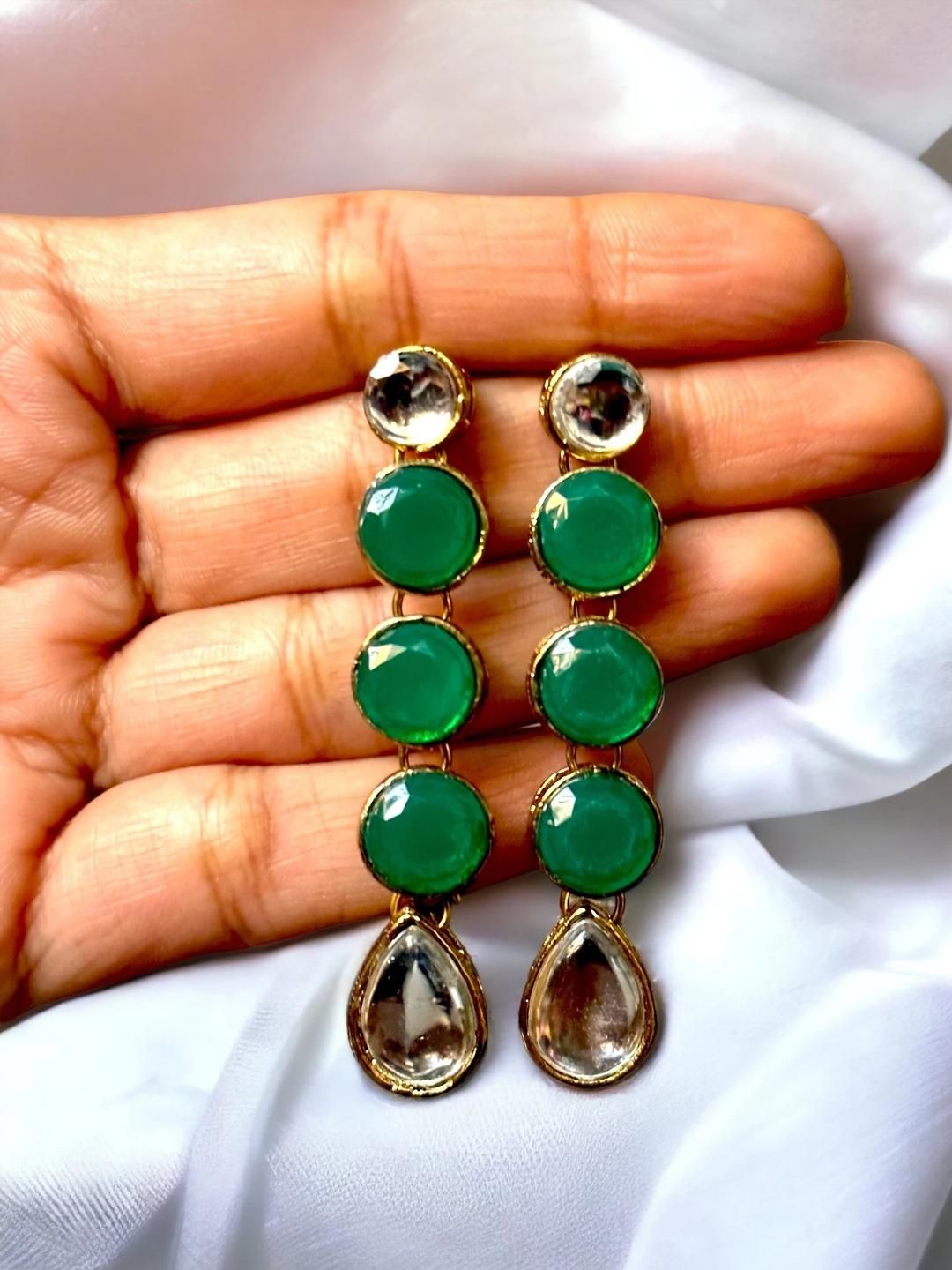 JN HANDICRAFT Women Green Earrings-picture-26