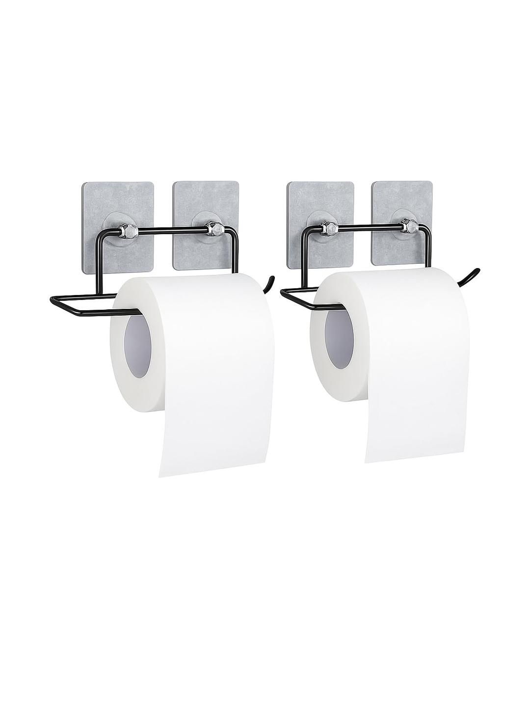 Go Hooked Black & Silver-Toned 2 piece Solid Metal Tissue Holders-picture-21