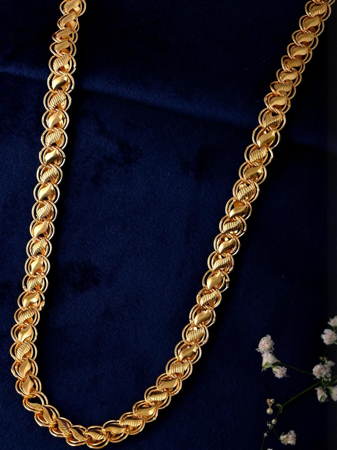 The Roadster Lifestyle Co. Men Gold Plated Designer Chain-picture-42
