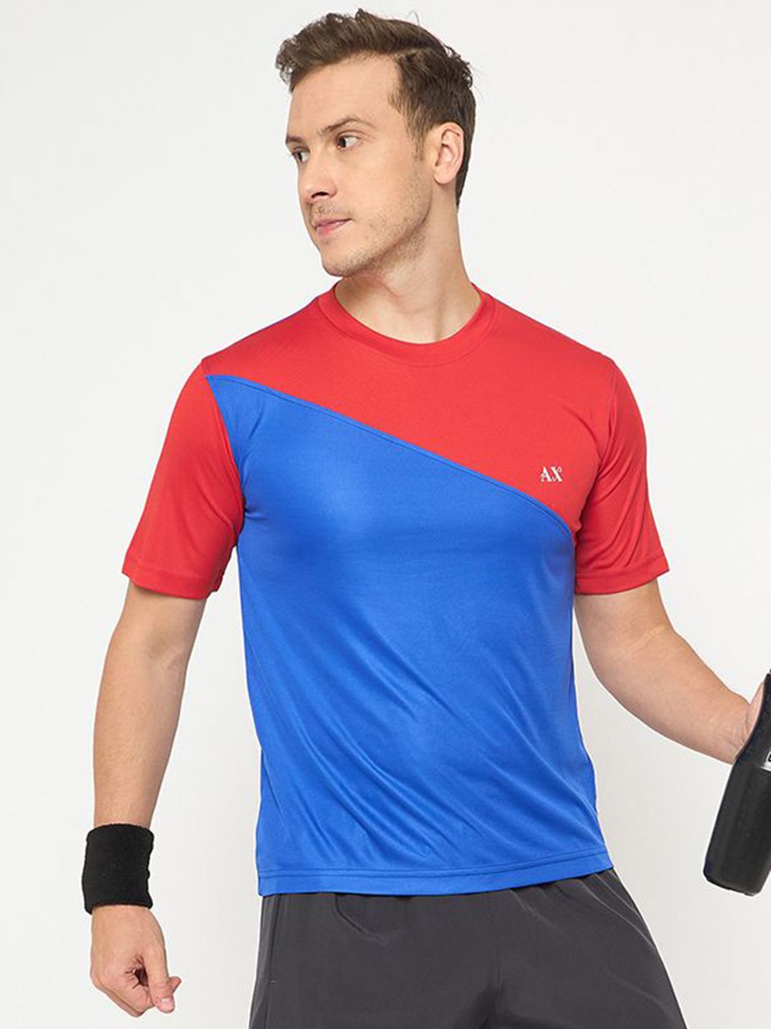 AUXAMIS Colourblocked Round Neck T-shirt-picture-37