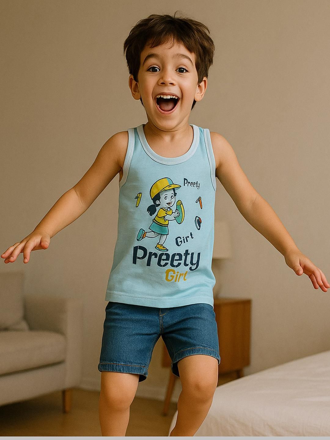 Cortica Colorful Pack Of 2 Printed Cototn Innerwear Vest-picture-50