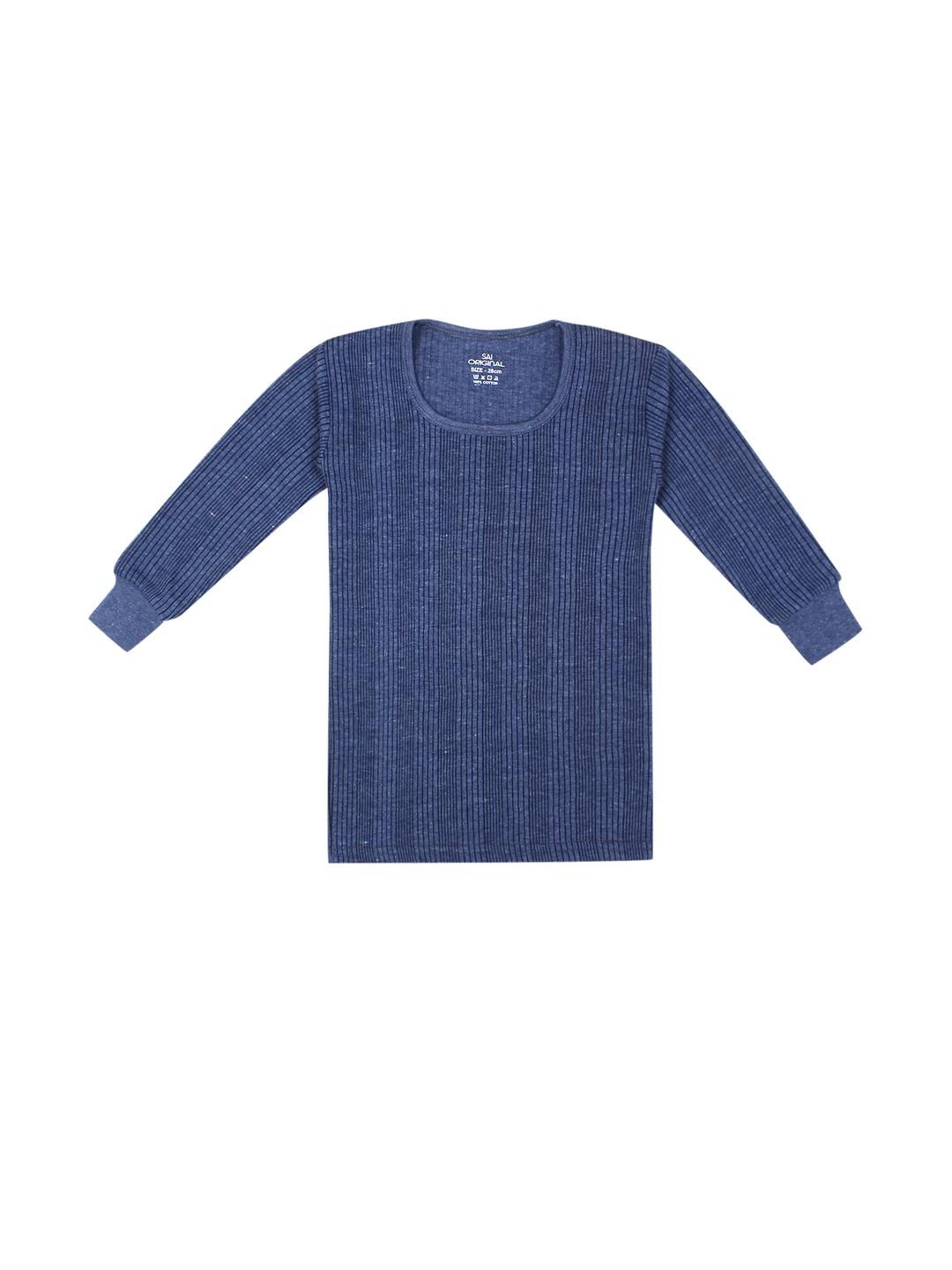 Kritiu Kids Cotton Round Neck Long Sleeves Thermal Top (Multicolor)-picture-25