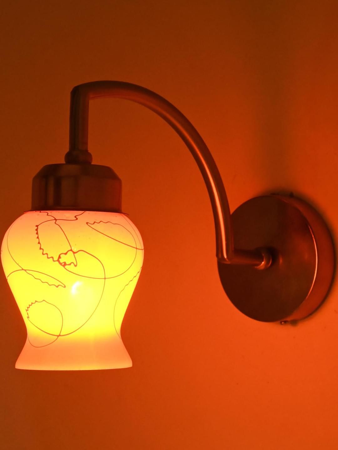 Somil Orange Glass Elegant & Stylish Decor for Modern Interiors Wall Lamps-picture-40
