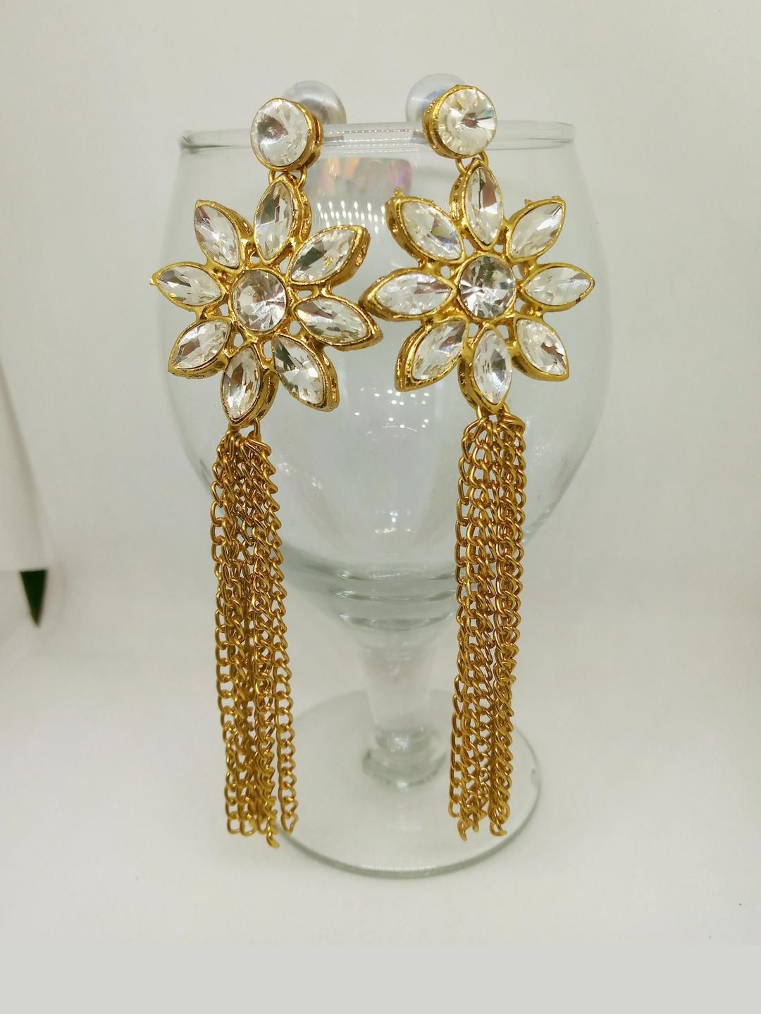 JN HANDICRAFT Women White Earrings-picture-29