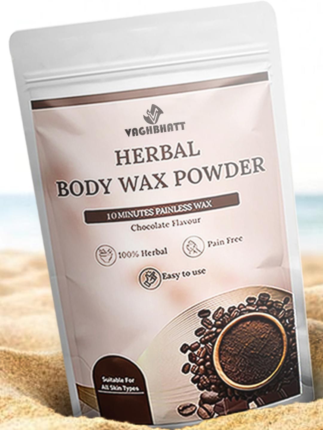Vaghbhatt Herbal Body Wax Powder for Painless Hair Removal Chocolate Flavour-image-40