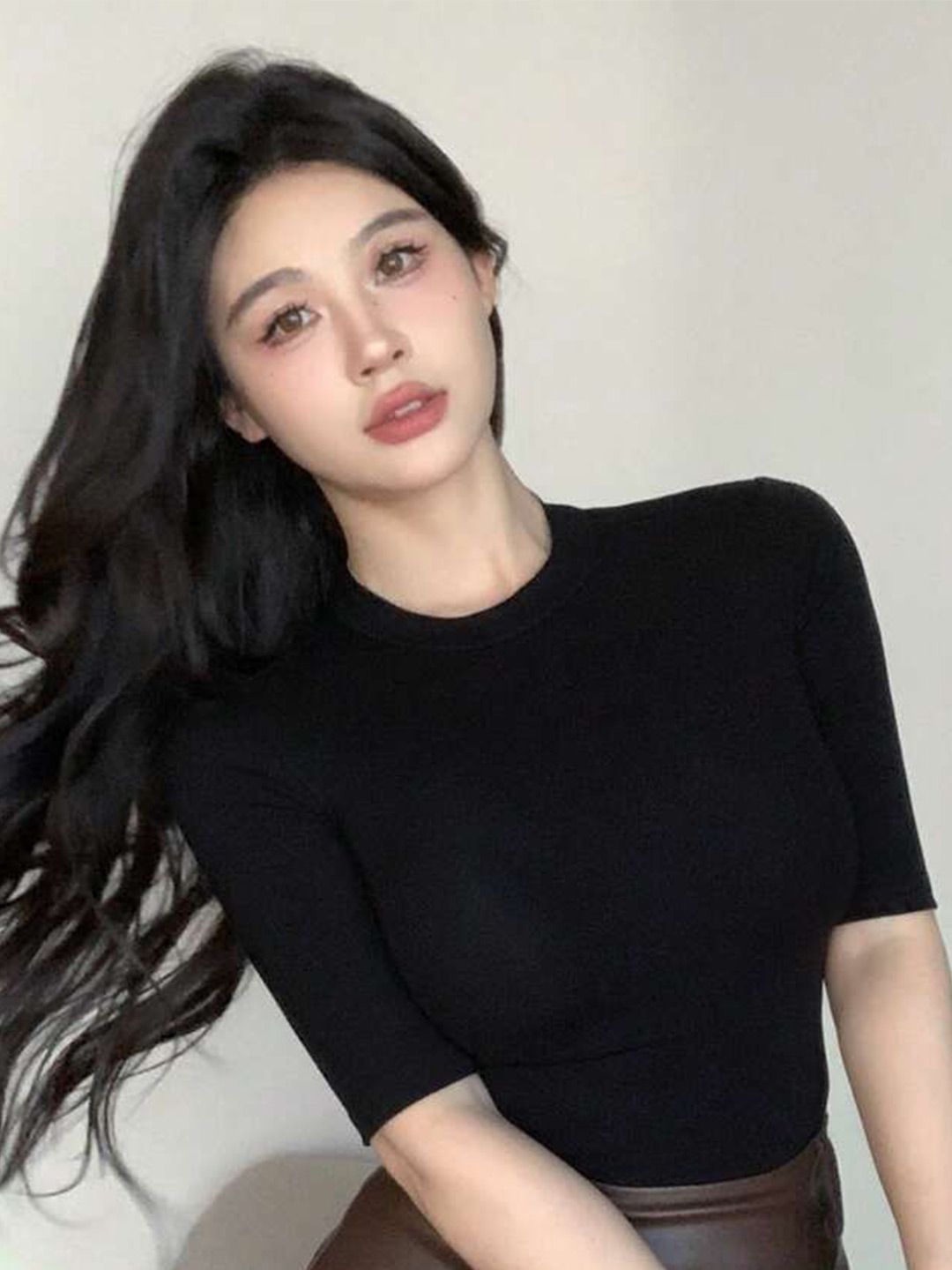 Istyle Can Women Solid Fitted Top-picture-22