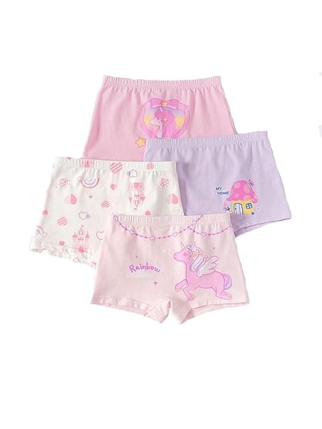 ASJAR Kids Girls Multicoloured Assorted Pack Of 3 Briefs