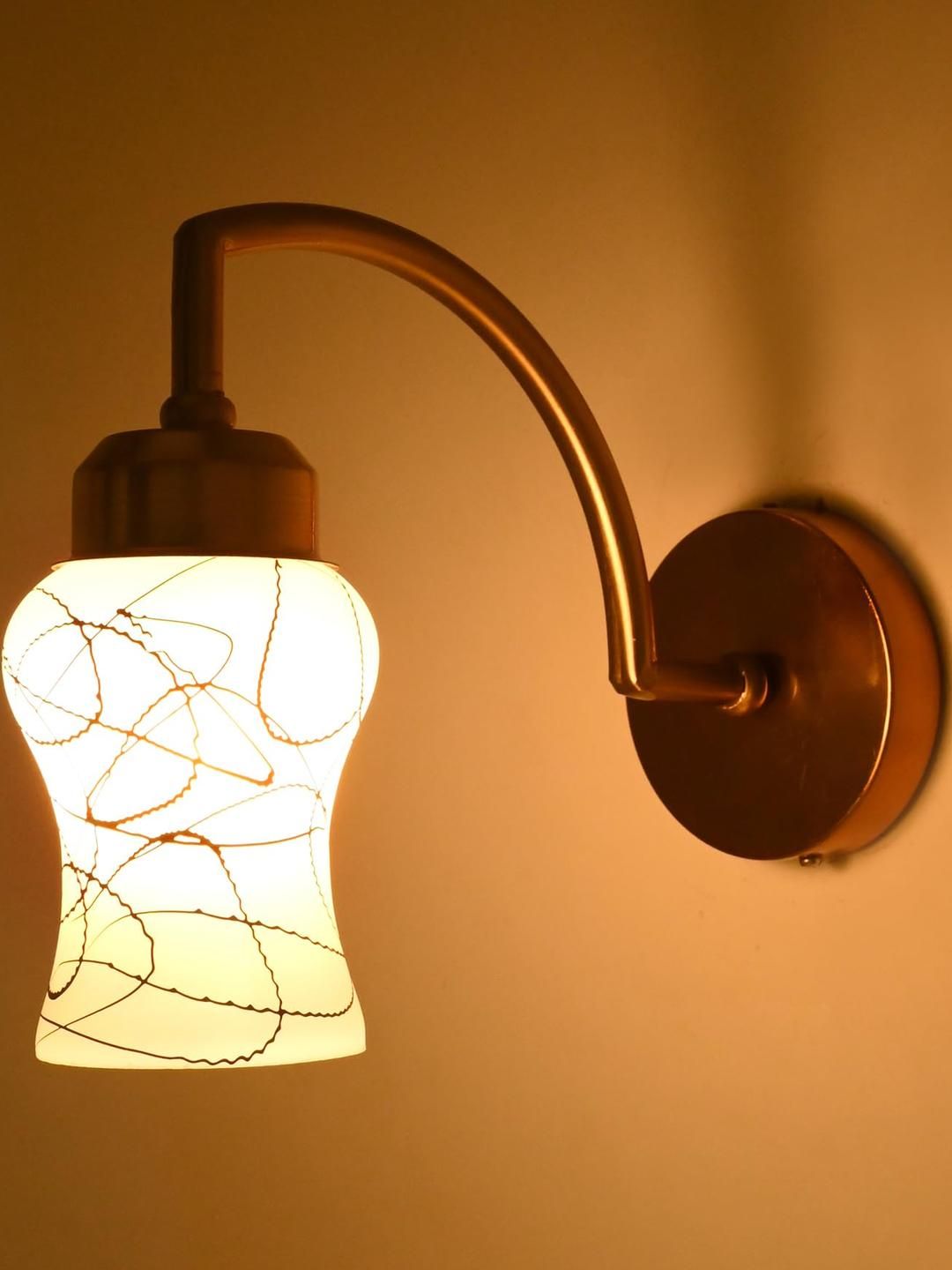 SOMIL Black & White Printed Glass Cylinder Shaped Wall Lamp-picture-31