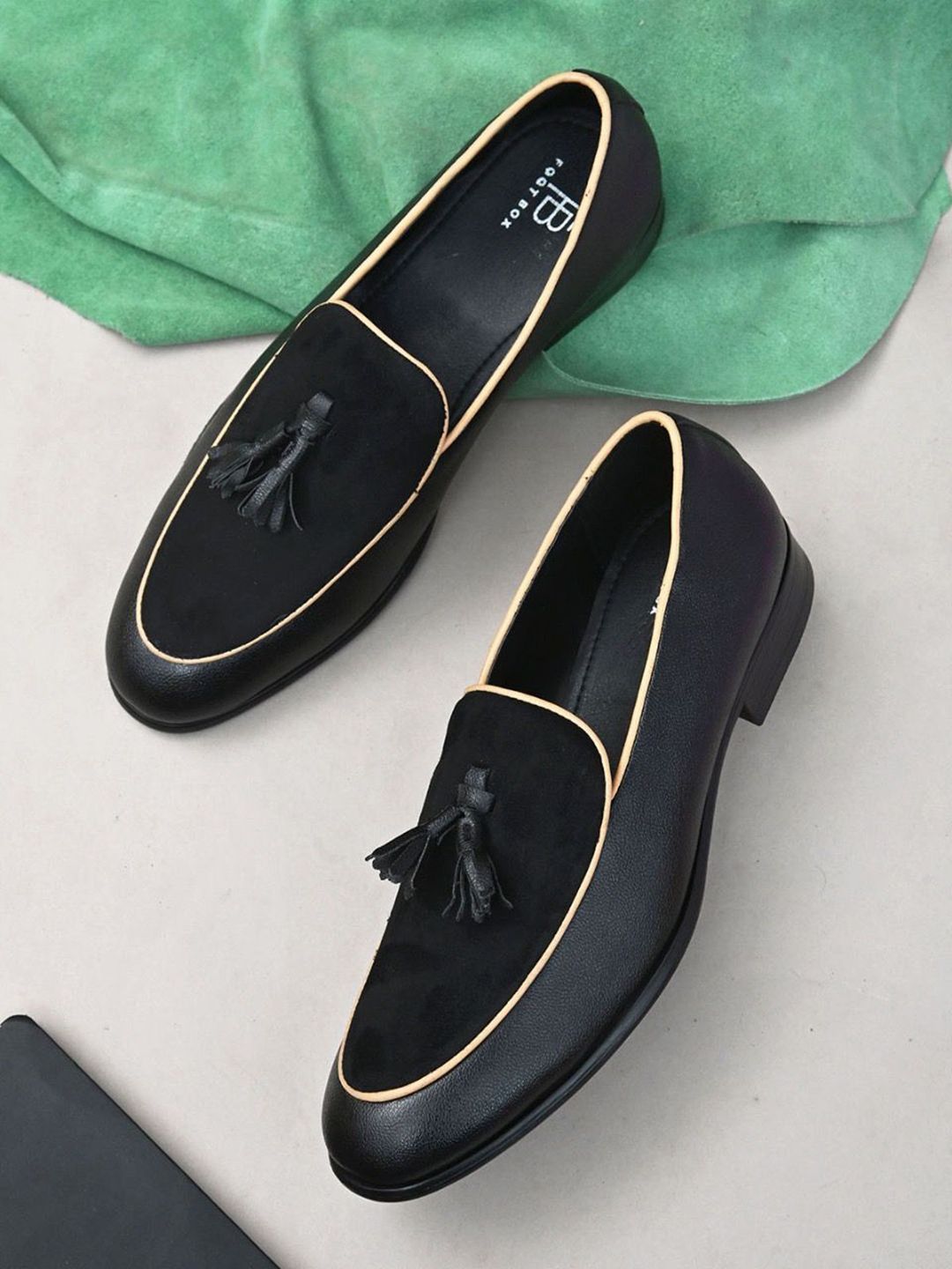 FOOTBOX Men Leather Tassel Slip On Shoes-picture-16