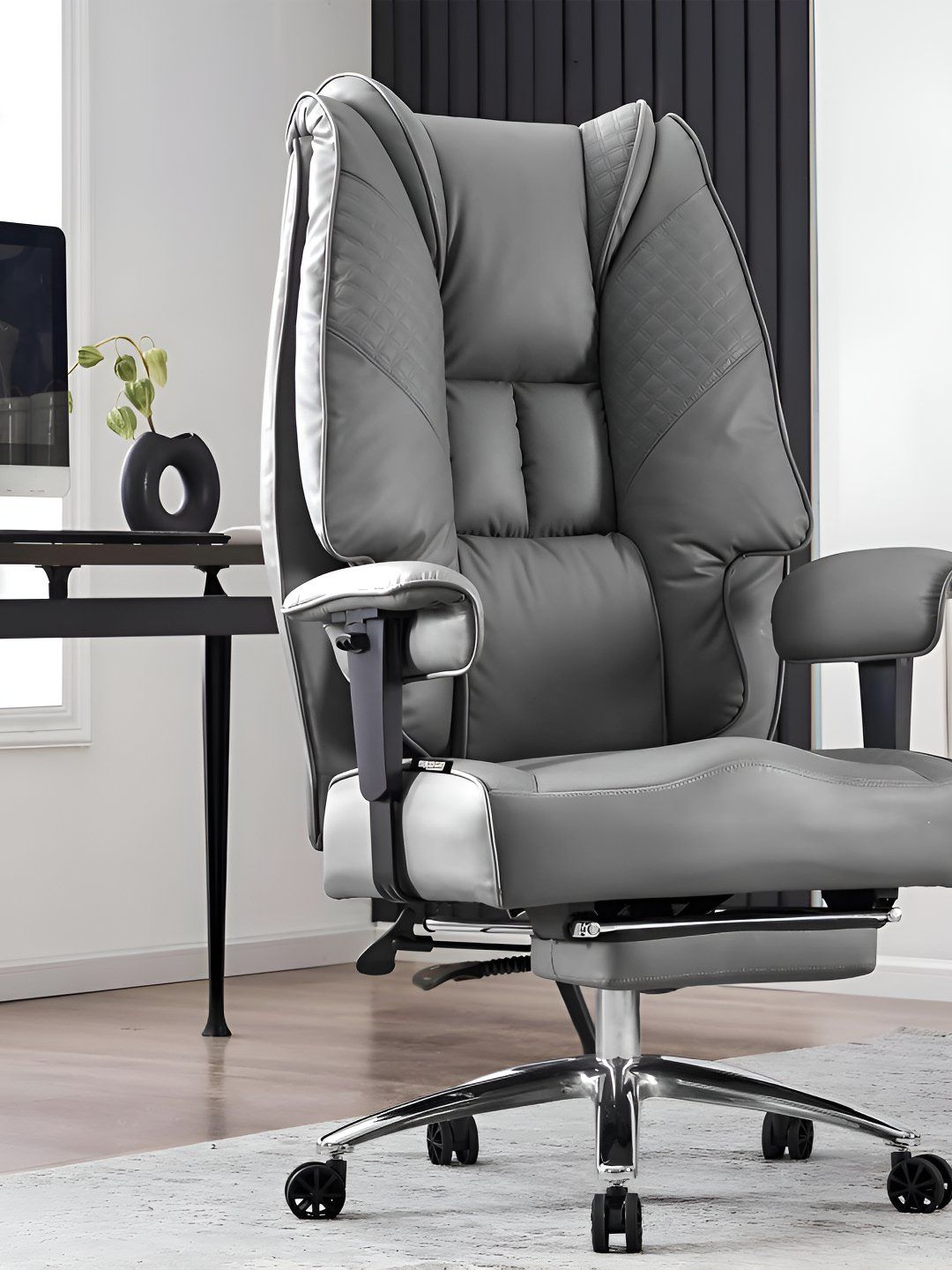 DROGO Monarch Pro Grey Adjustable Recline StudyChair-picture-23
