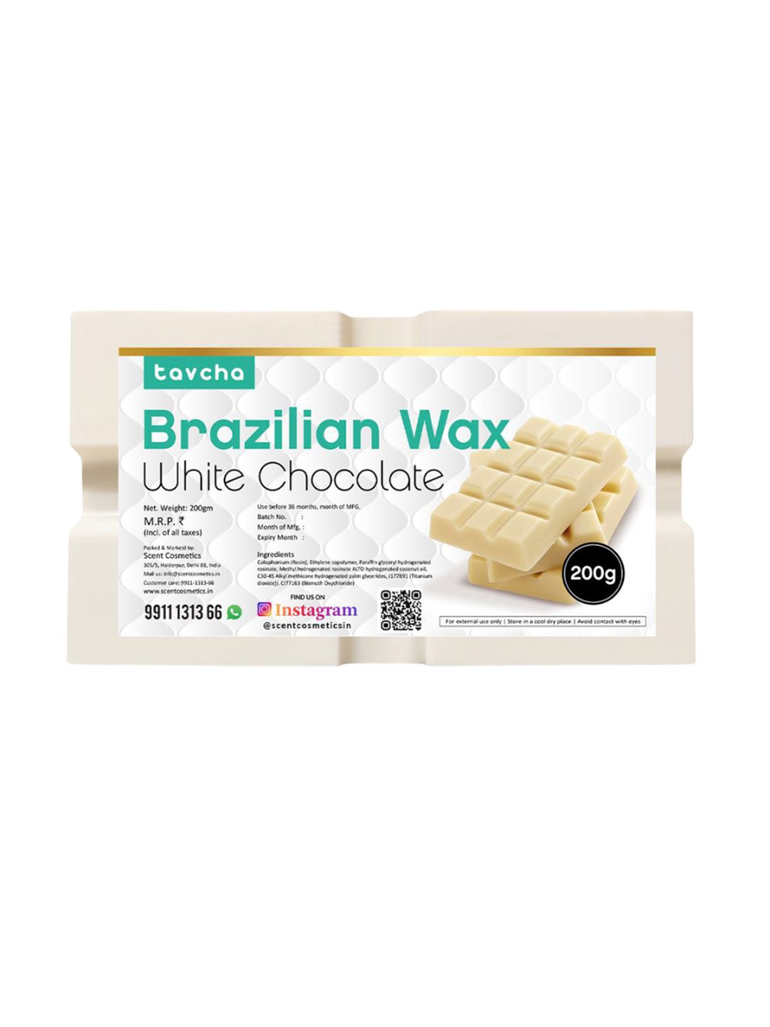 tavcha Brazilian White Chocolate Stripless Wax - 200 g-picture-33
