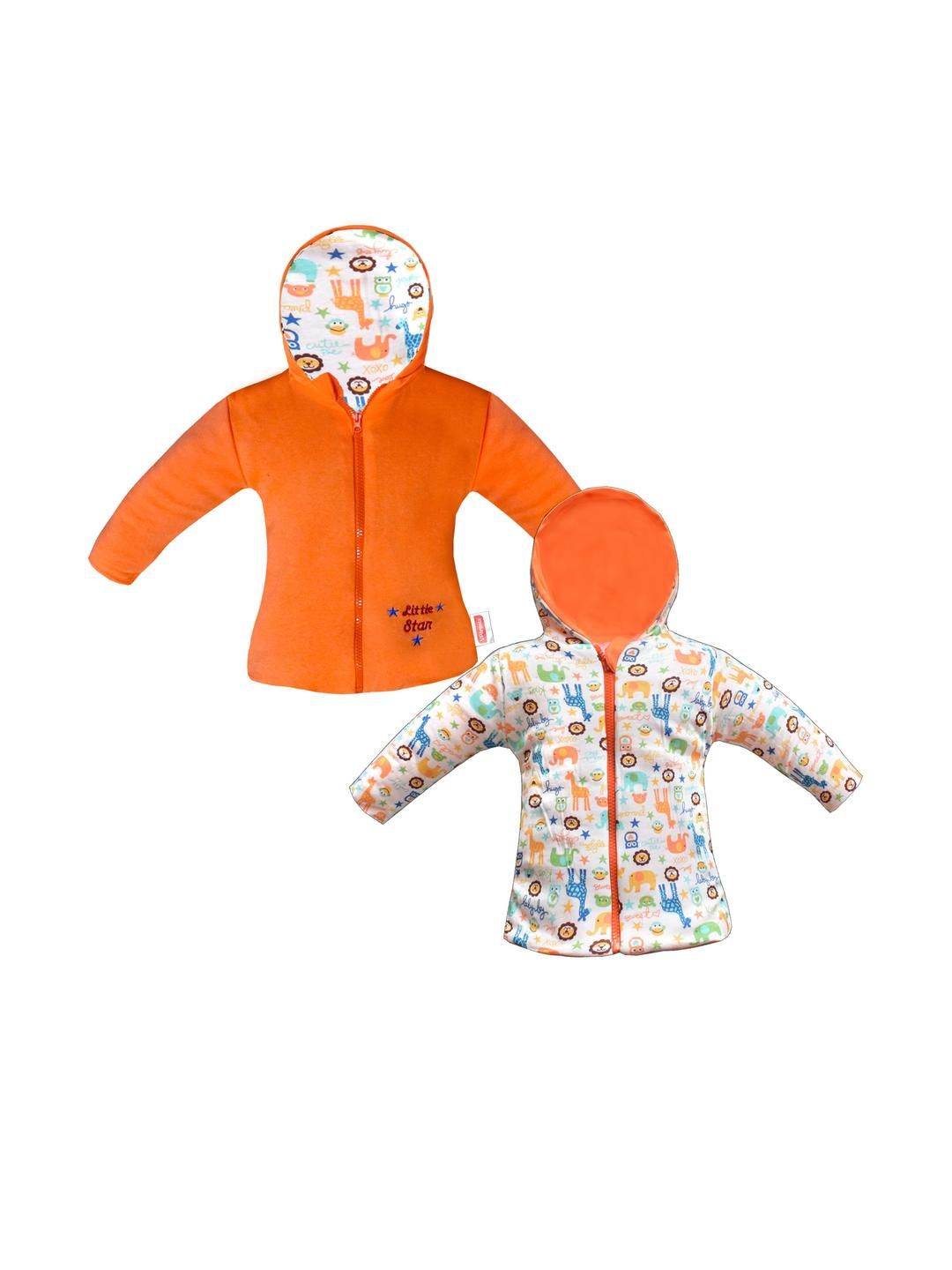 VParents Unisex Kids Cotton Reversible Hoodie Jacket-image-49