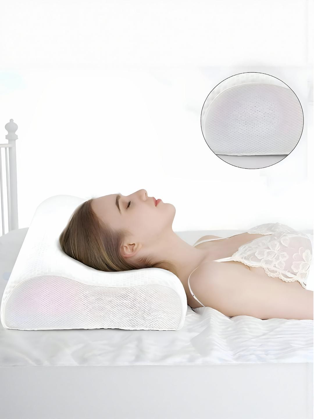 CREDICUS White Cervical Contour Memory Foam Orthopedic Pillow-picture-19