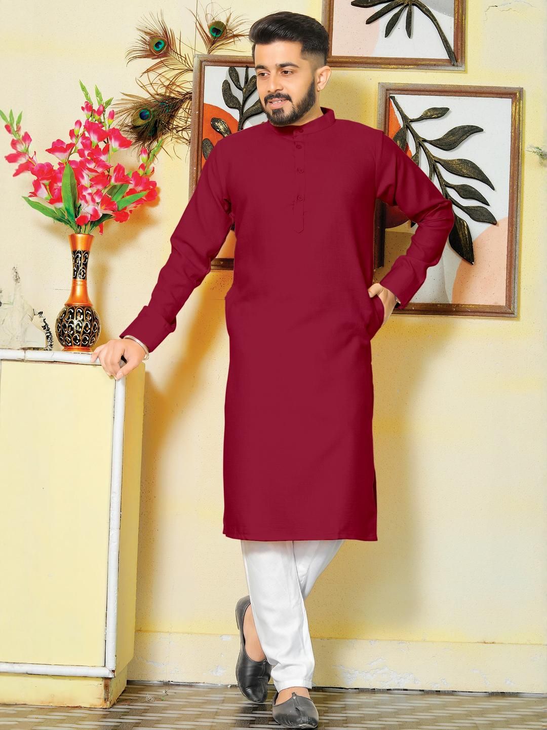 Archittam Men Cotton Wool Kurtas-picture-58