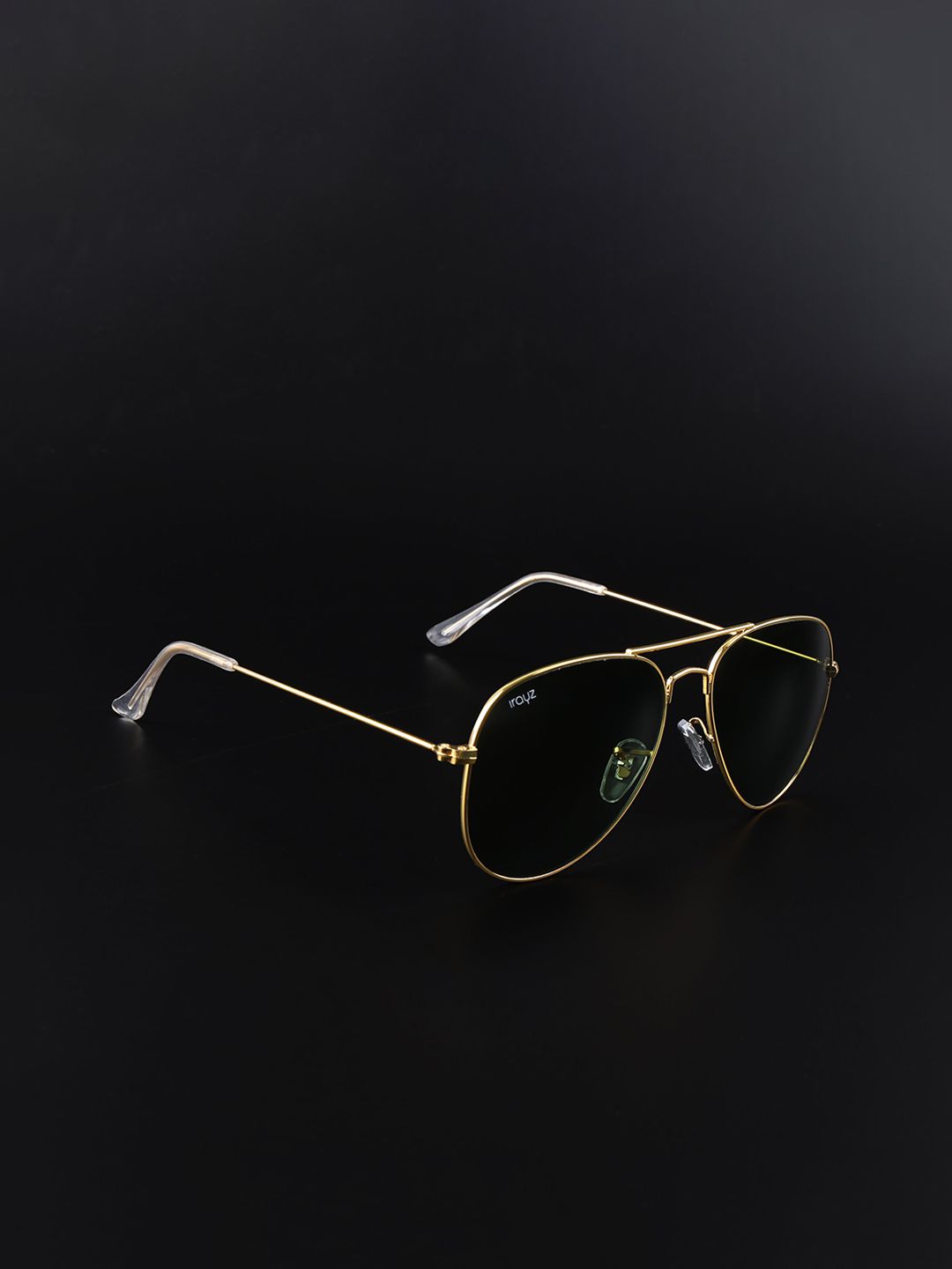 Irayz Unisex Green Lens & Gold-Toned Aviator Sunglasses with-picture-19