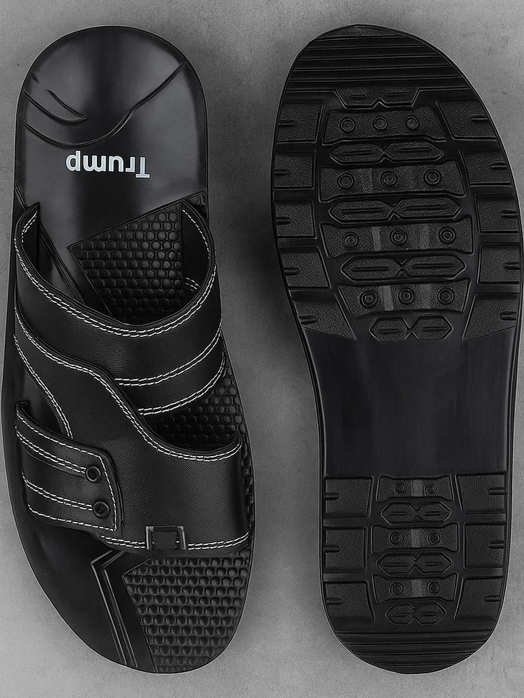 Trump Men Black Flip Flops-picture-17
