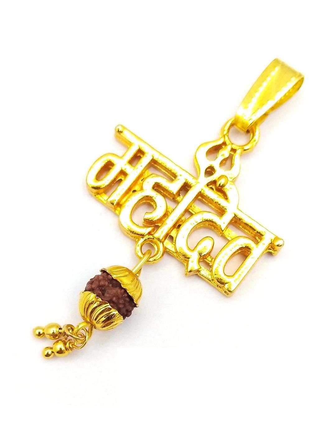 RAVIOUR LIFESTYLE Unisex Gold Pendant-picture-11