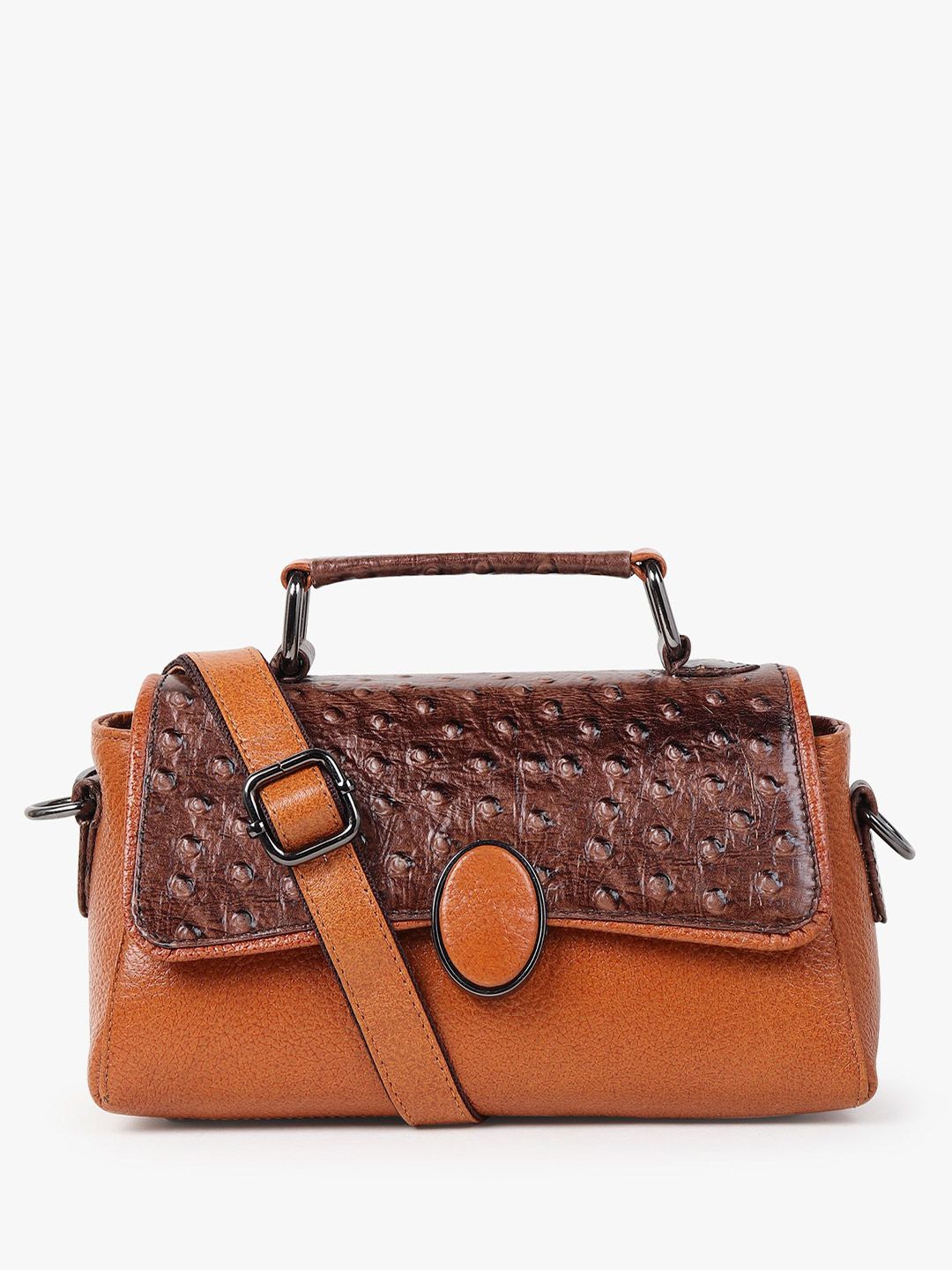 Scrumbler Embellished Leather Structured Handheld Bag-picture-16