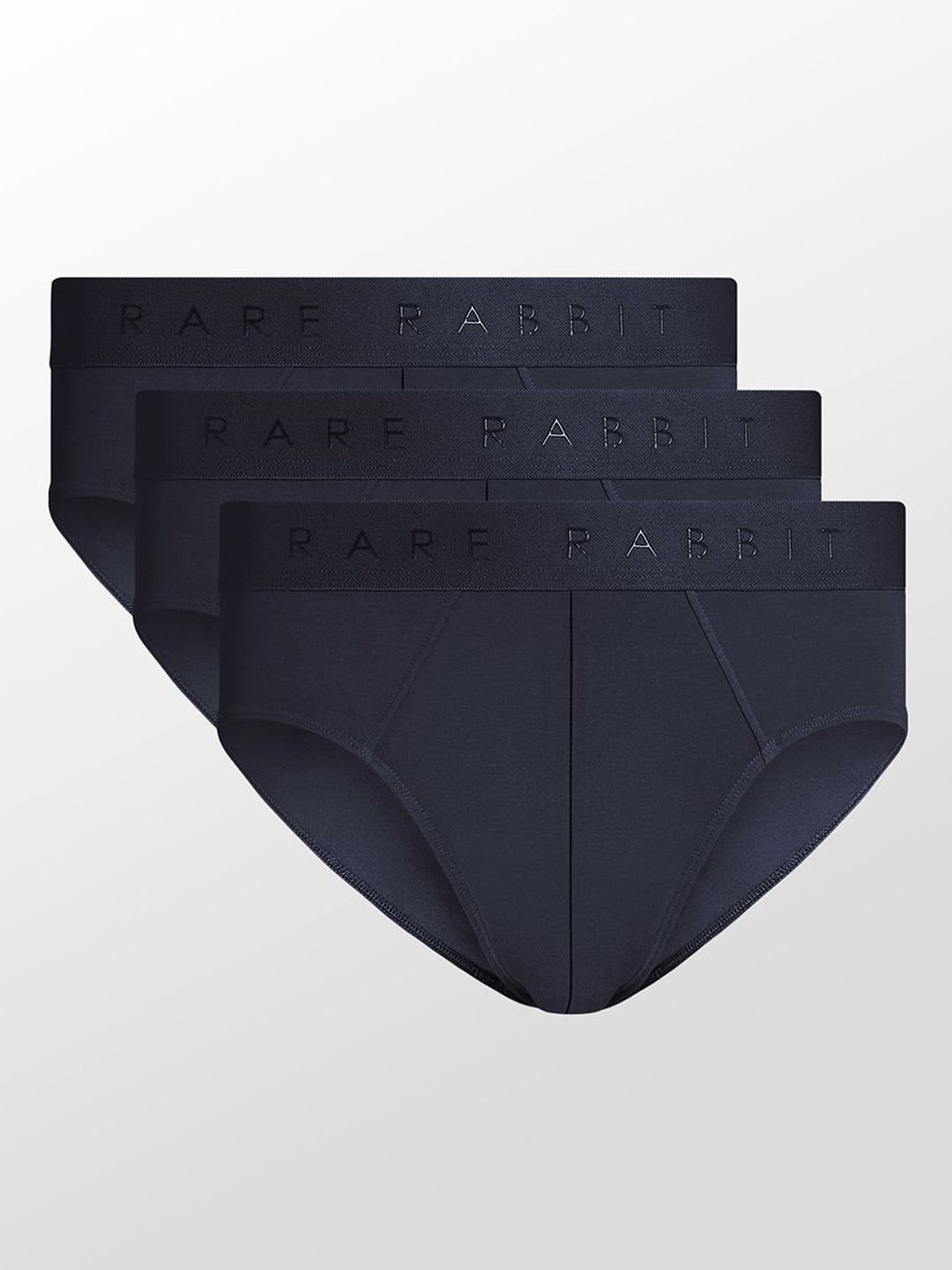 RARE RABBIT Pack Of 3 Near Primary Basic Briefs NEAR PRIMARY NAVY-picture-11