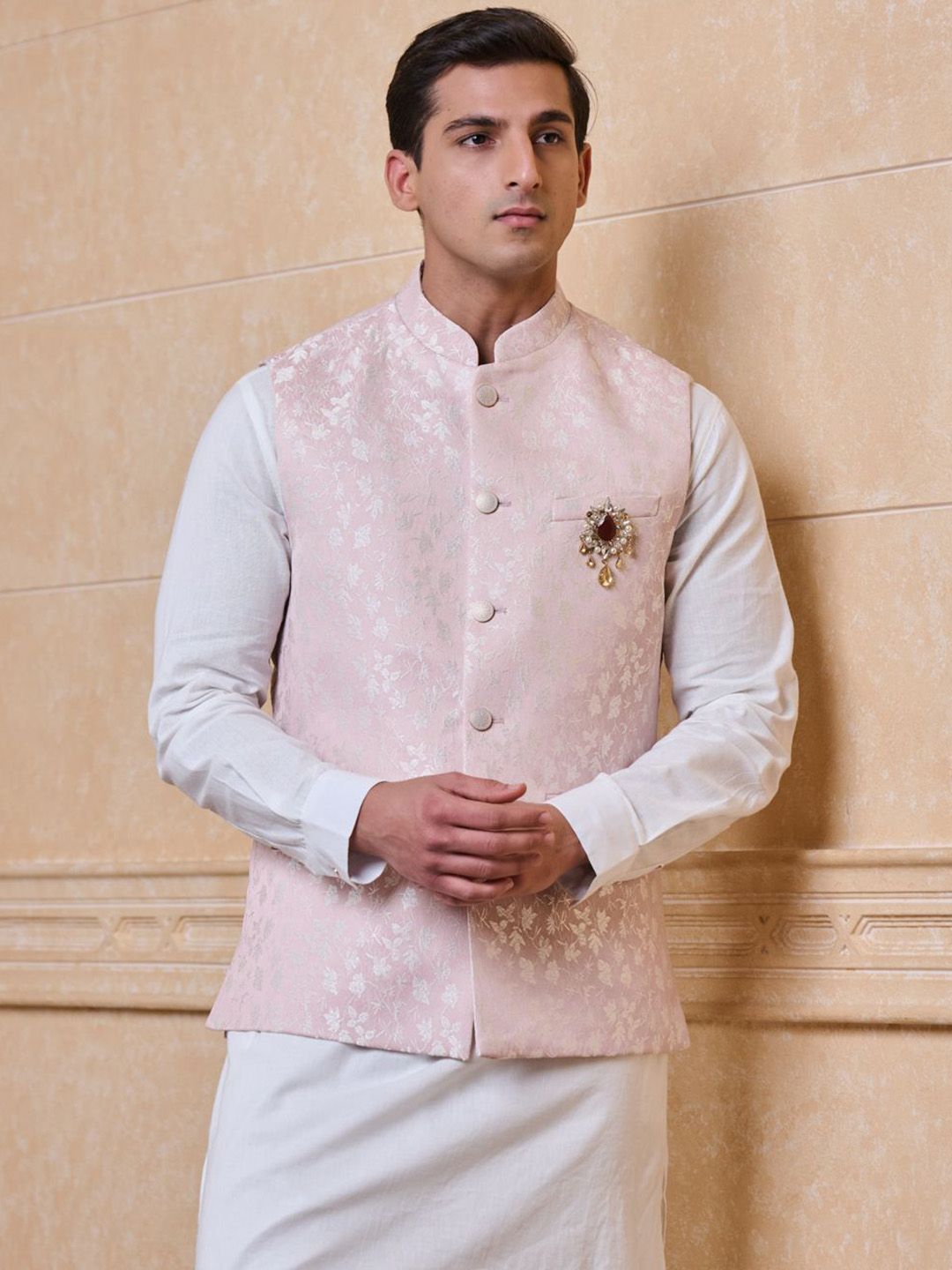 Tasva M Woven Design Nehru Jackets-picture-24