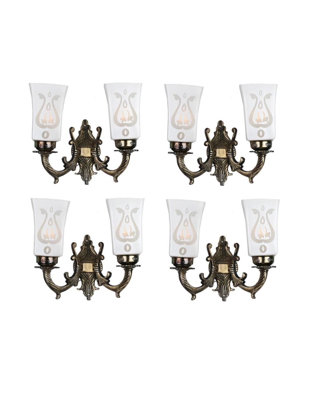 Somil Premium Designer Glass Wall / Night Lamp Elegant & Stylish Dcor Accent for Modern Interiors, color- White, Size, 18.5 X 26 X 35 CM-image-48