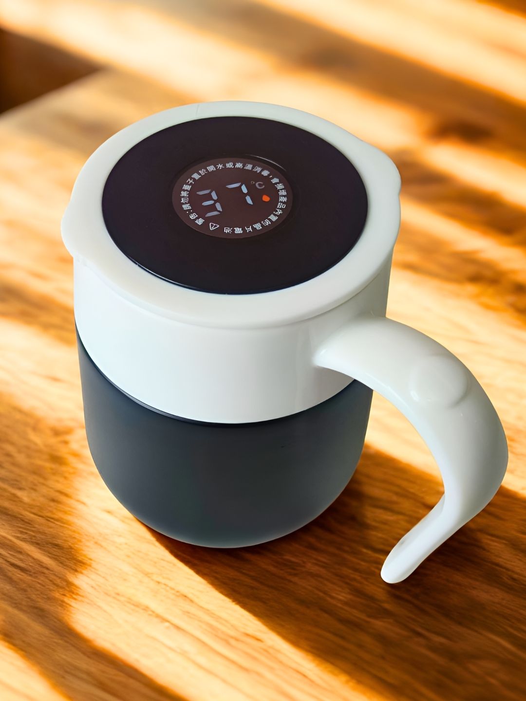 THE HOME CO. Blue & White Stainless Steel Matte Temprature Measure Mug 300 ml-image-39
