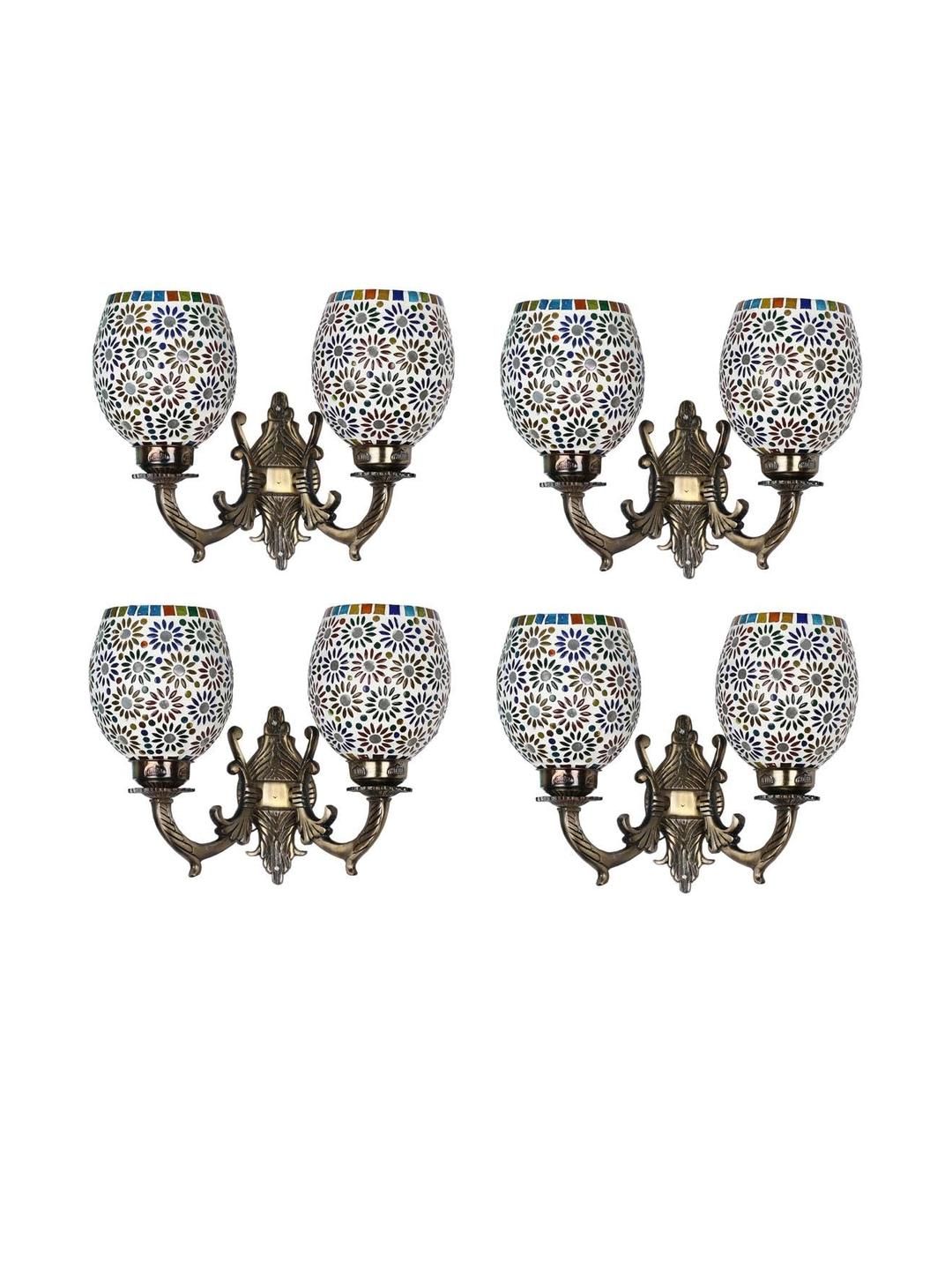 Somil Premium Designer Glass Wall / Night Lamp Elegant & Stylish Dcor Accent for Modern Interiors, color- Multicolor- Size, 18.5 X 26 X 31.5 CM-picture-10