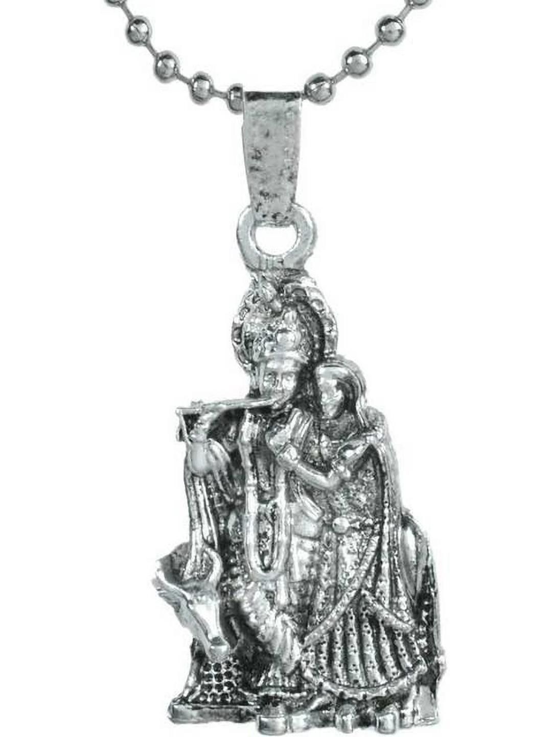 RAVIOUR LIFESTYLE Unisex Silver Pendant-picture-26